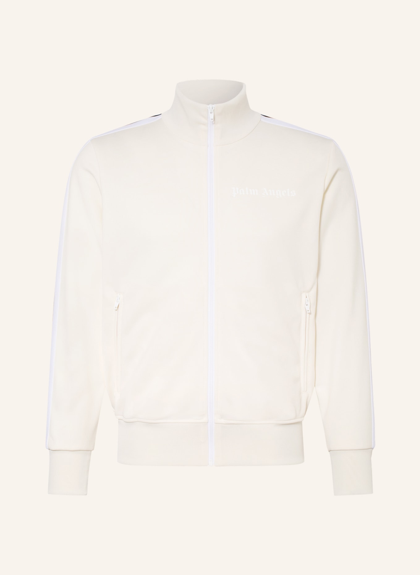 Palm Angels Training jacket with tuxedo stripe , Color: WHITE/ BLACK/ ECRU(Image null)