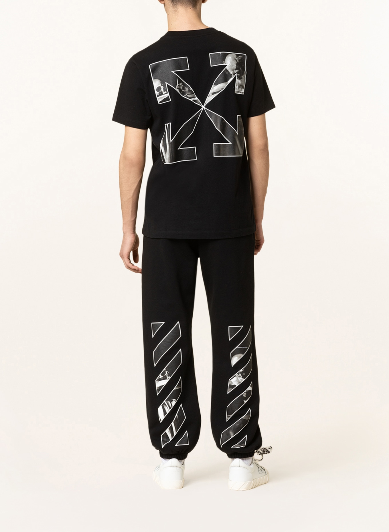 Off-White T-shirt CARAVAGGIO ARROWS in black