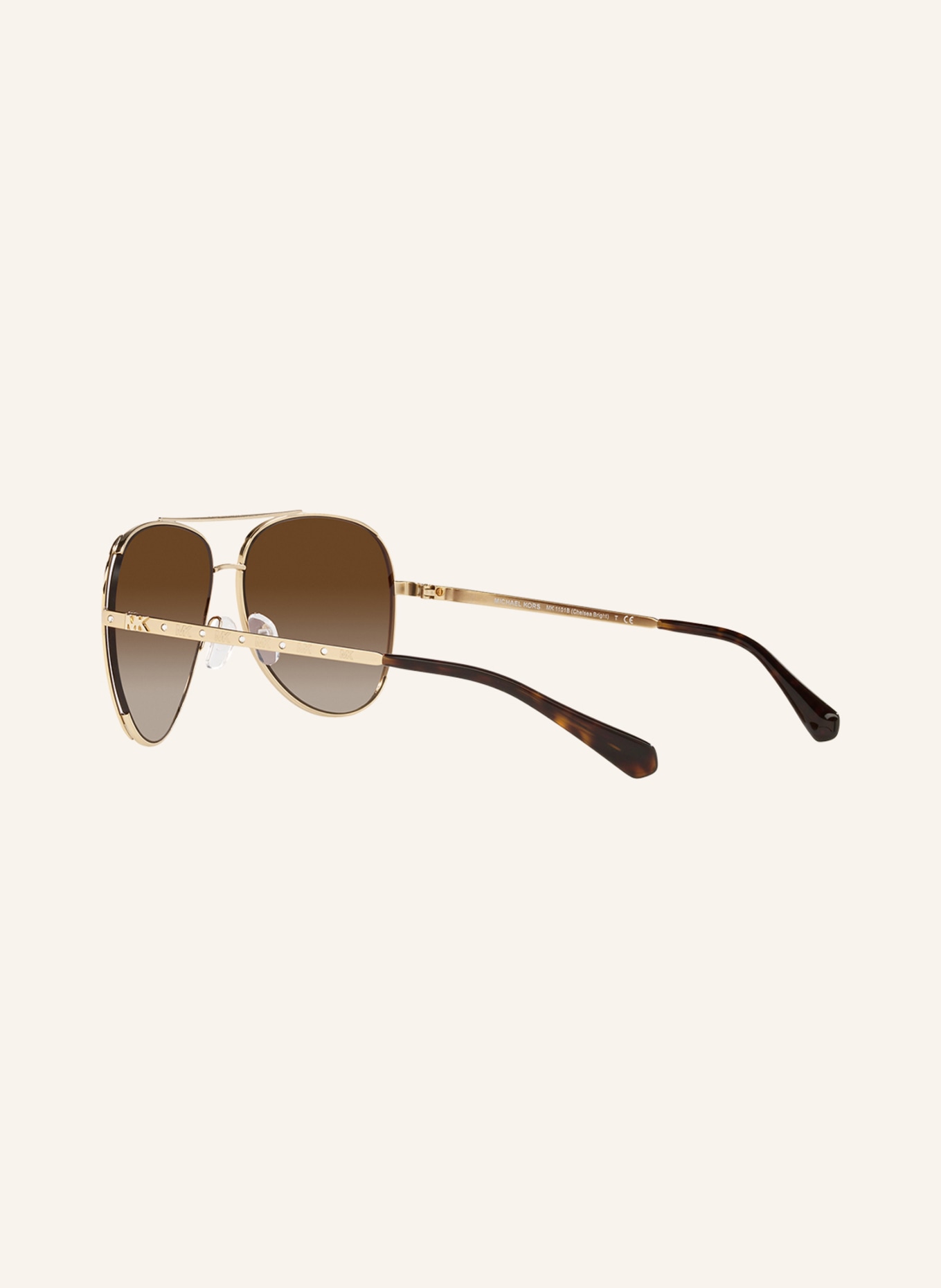 MICHAEL KORS Sunglasses MK1101B, Color: GOLD/ BROWN (Image 4)