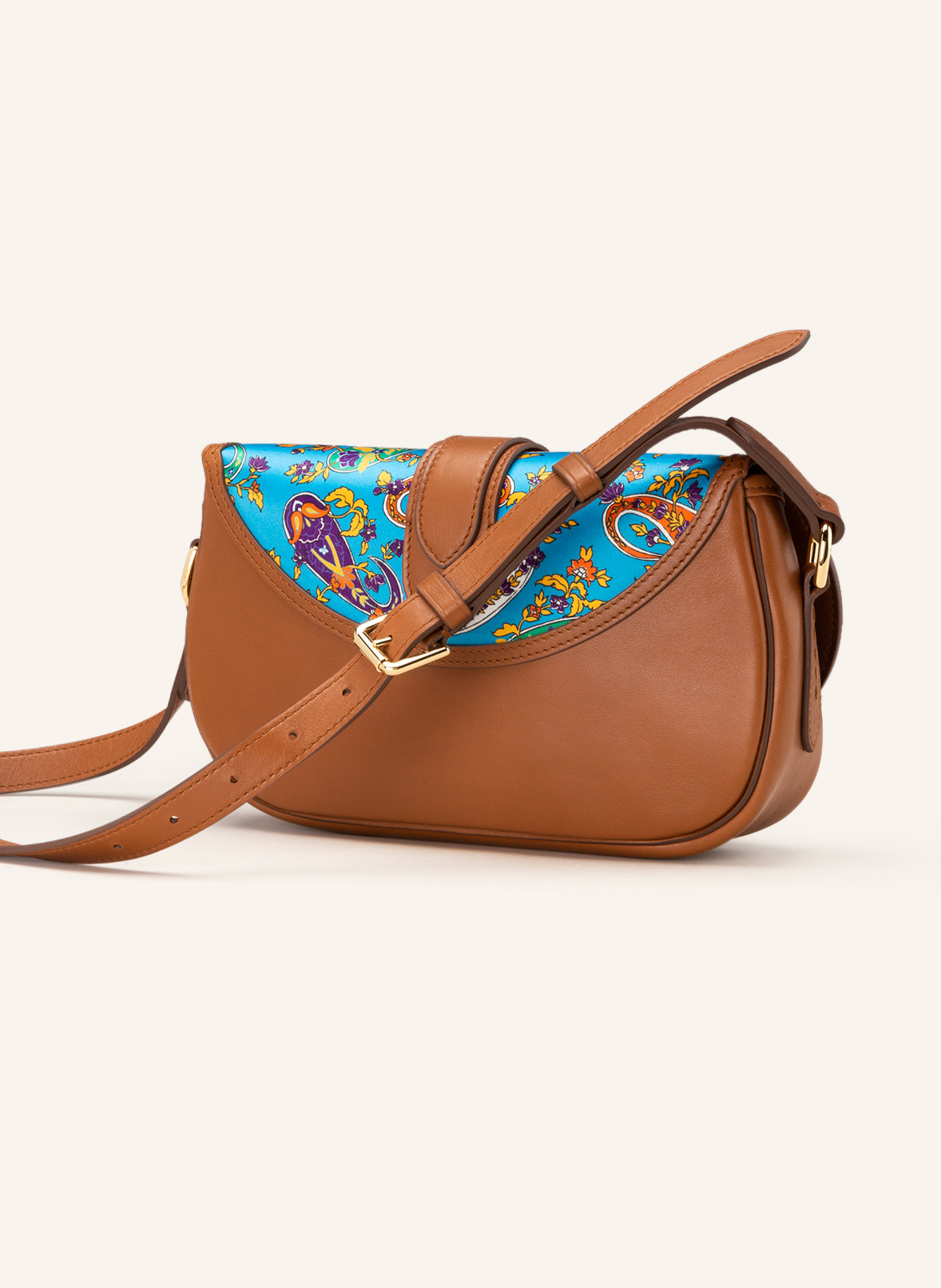 RALPH LAUREN Collection Shoulder bag, Color: BROWN/ NEON BLUE/ ORANGE (Image 2)