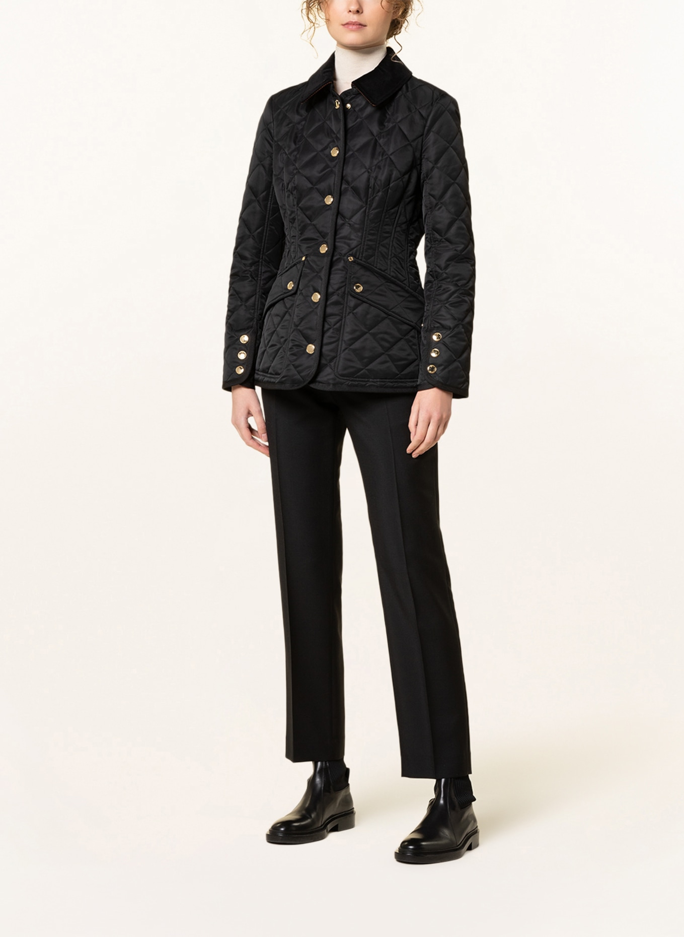 BURBERRY Quilted jacket, Color: BLACK (Image 2)