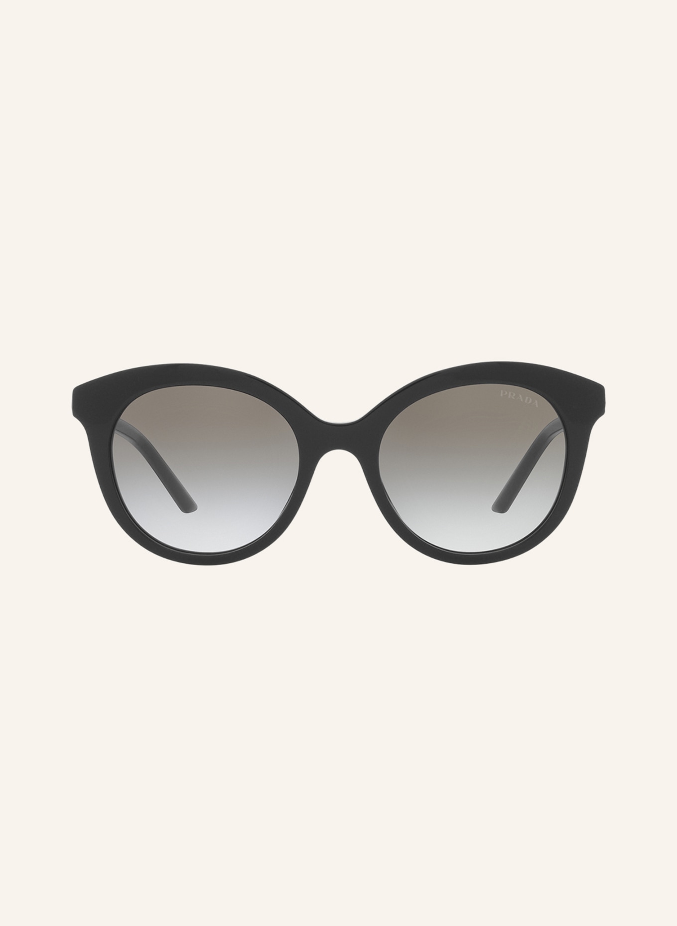 PRADA Sunglasses PR 02YS, Color: 1AB0A751 - BLACK/ GRAY GRADIENT (Image 2)