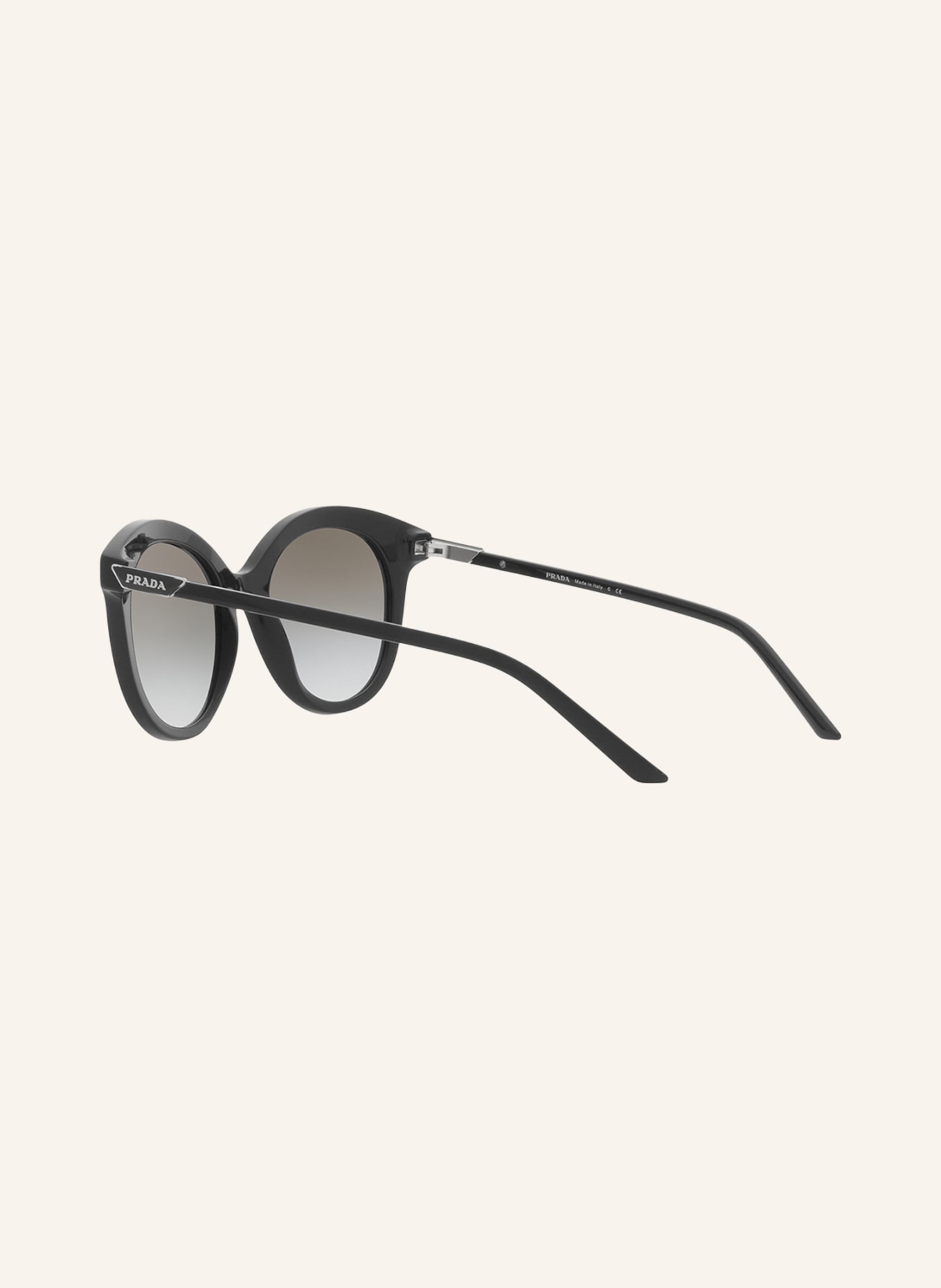 PRADA Sunglasses PR 02YS, Color: 1AB0A751 - BLACK/ GRAY GRADIENT (Image 4)