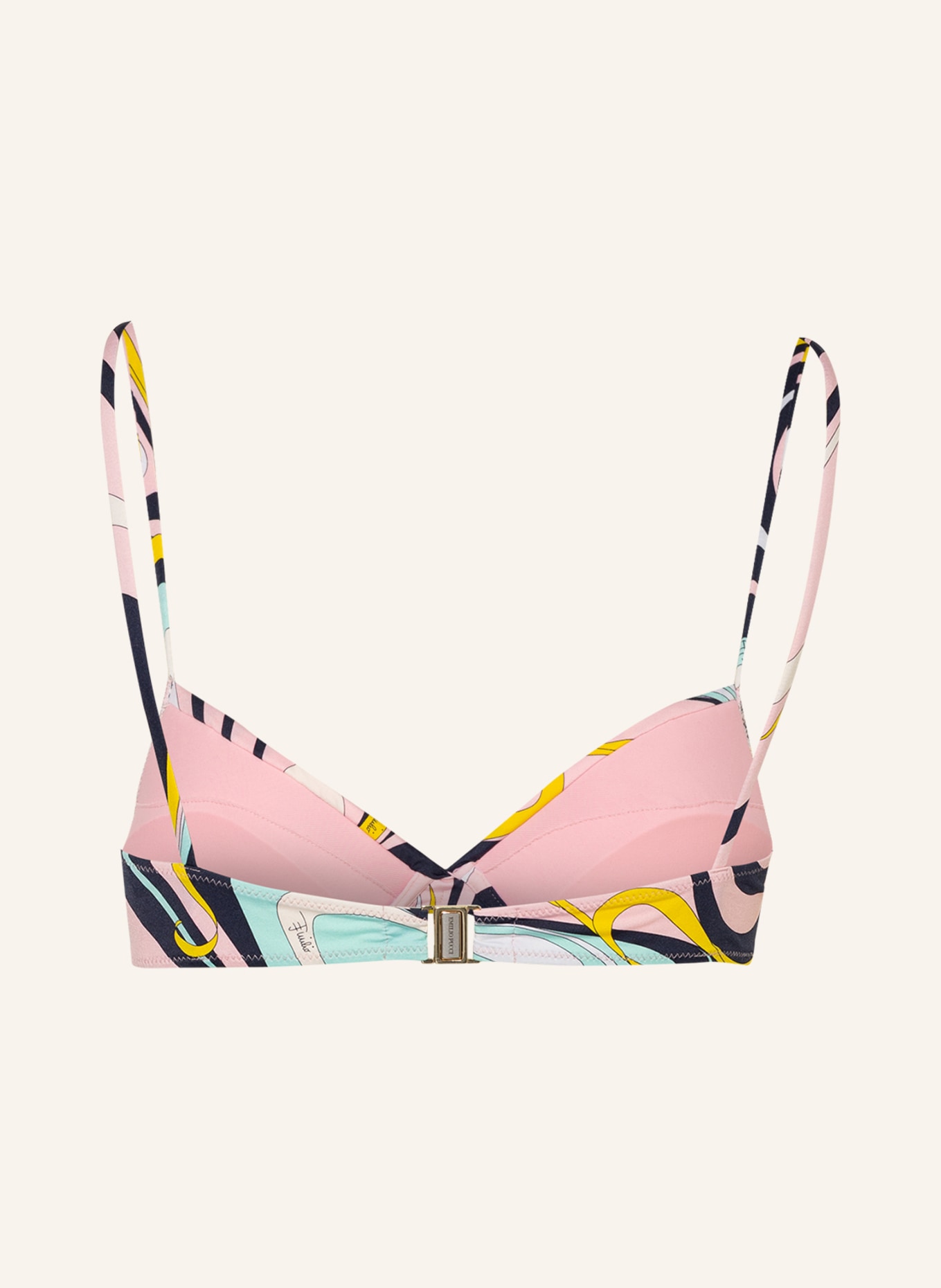 PUCCI Triangle bikini top , Color: PINK/ MINT/ YELLOW (Image 2)
