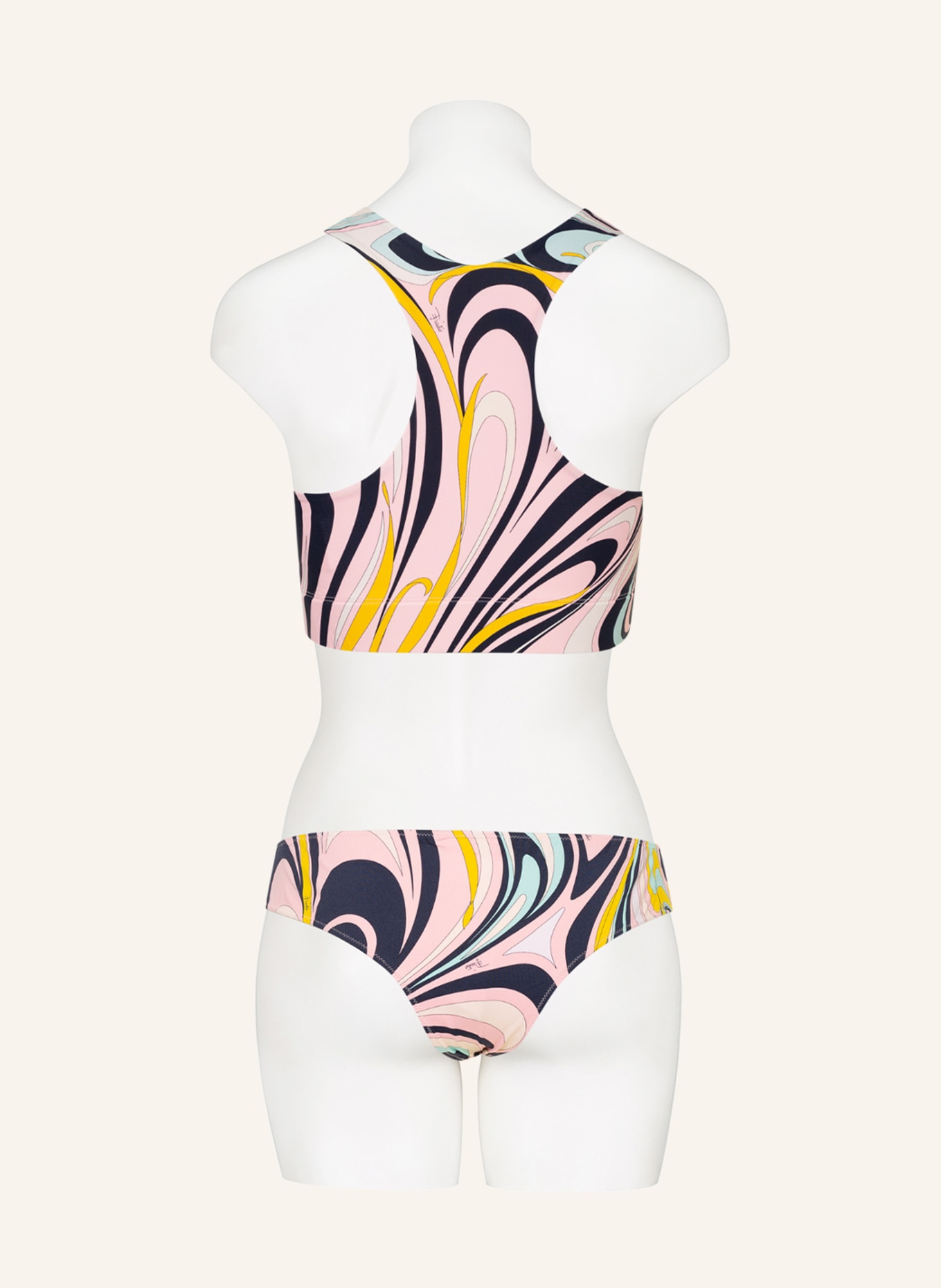 PUCCI Bustier-Bikini-Top, Farbe: HELLROSA/ DUNKELBLAU/ MINT (Bild 3)