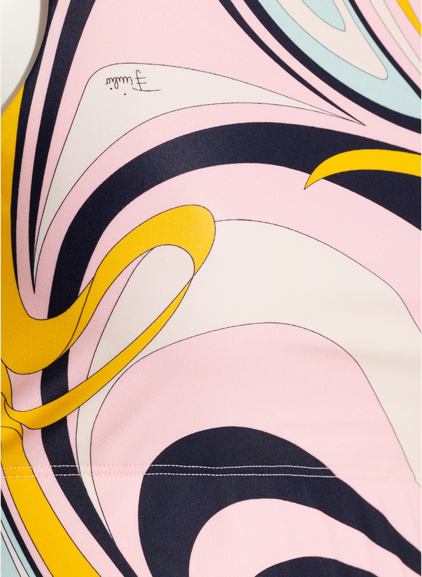PUCCI Bustier-Bikini-Top, Farbe: HELLROSA/ DUNKELBLAU/ MINT (Bild 4)
