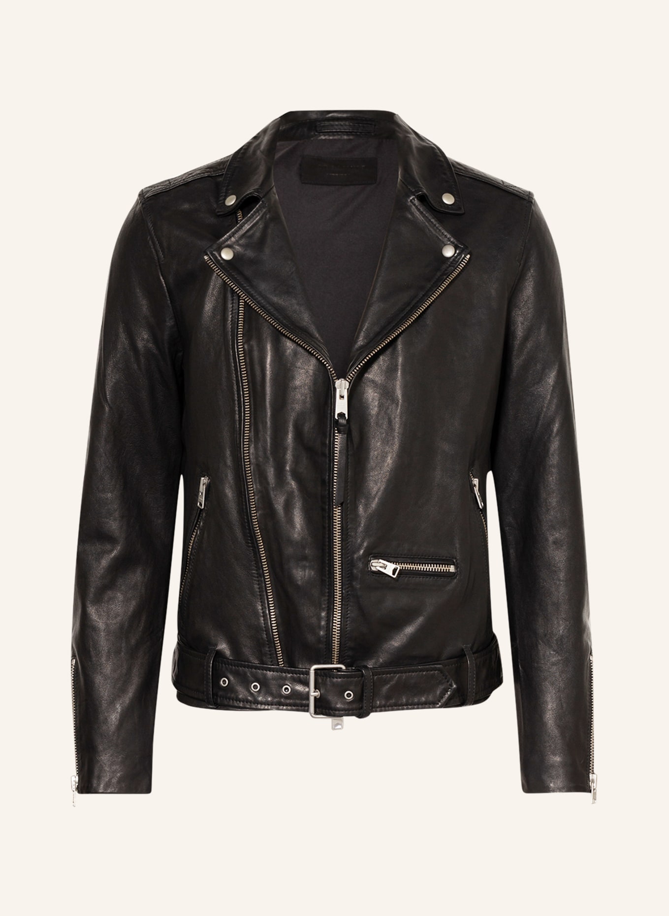 ALLSAINTS Leather jacket WICK, Color: BLACK (Image 1)