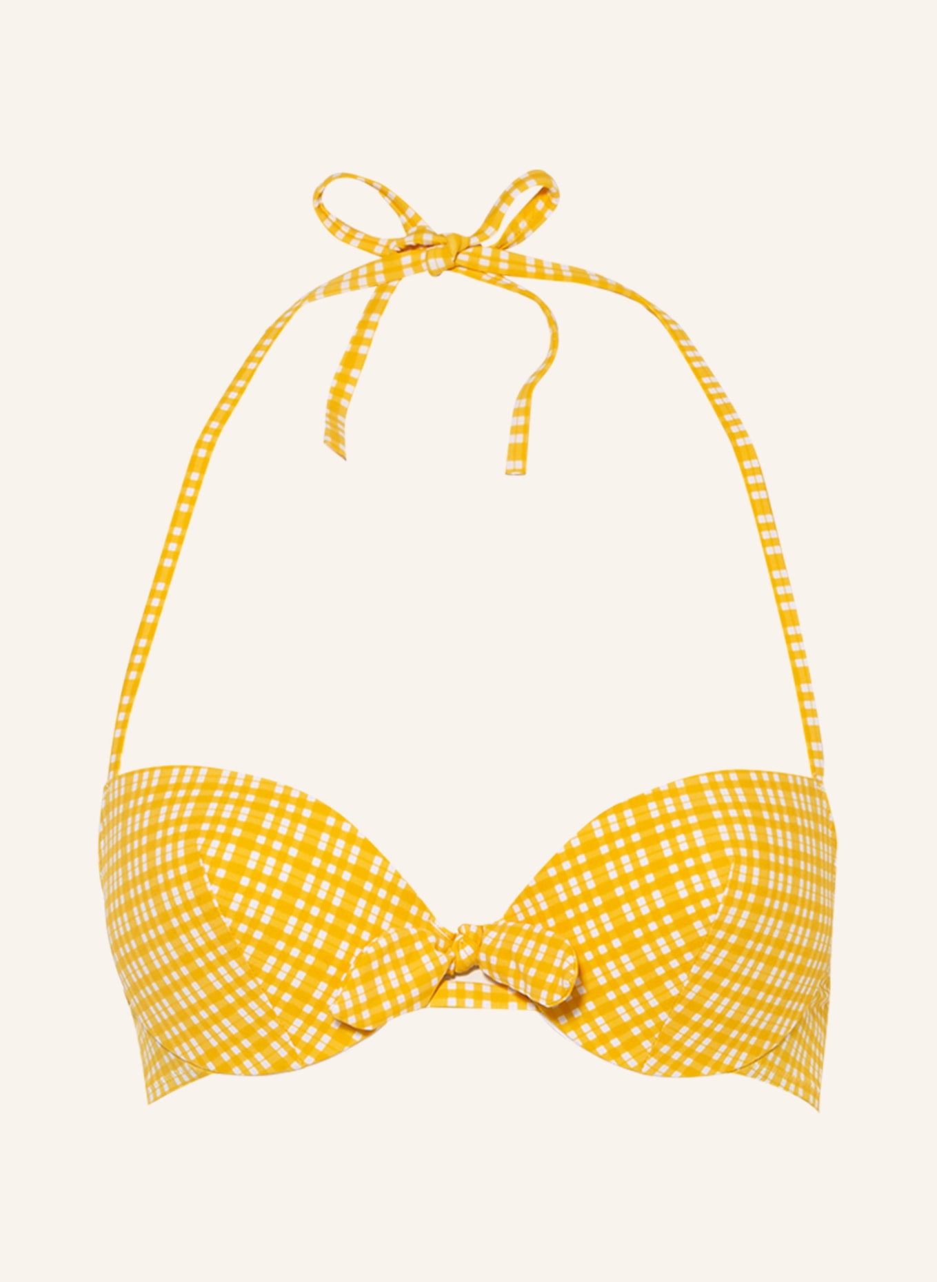 Passionata Push-up bikini top ELLA, Color: YELLOW/ WHITE (Image 1)