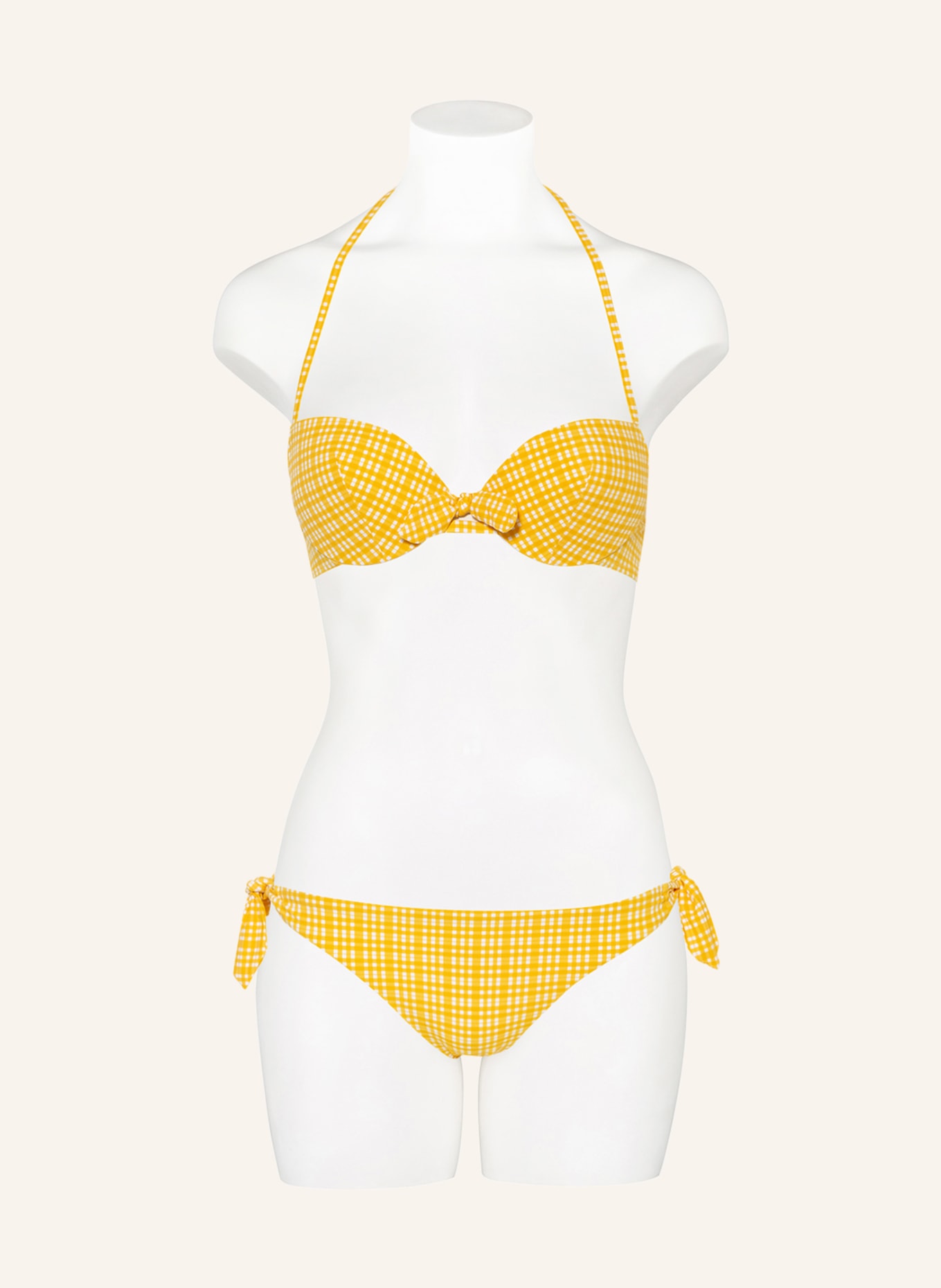 Passionata Push-up bikini top ELLA, Color: YELLOW/ WHITE (Image 2)