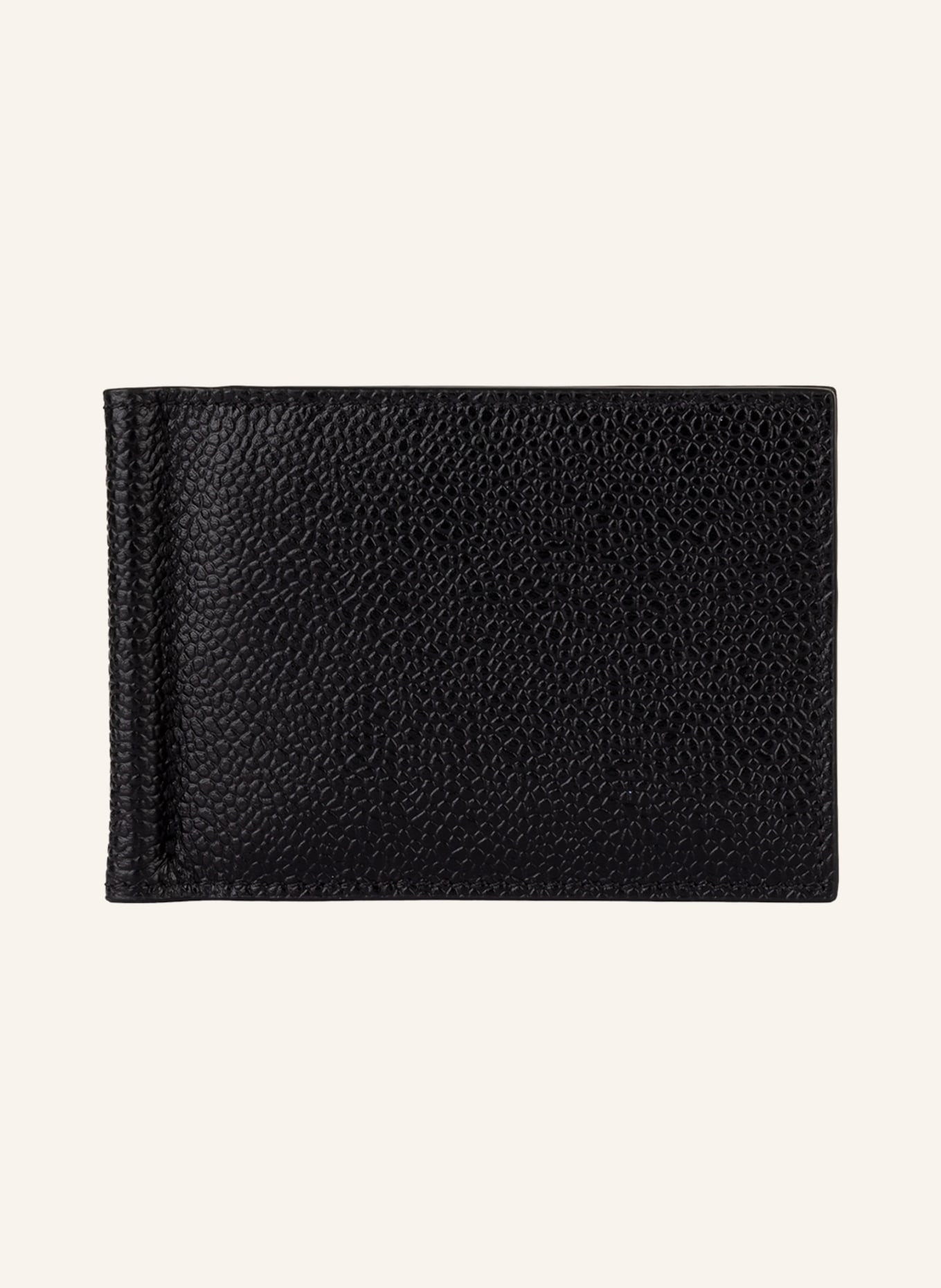 THOM BROWNE. Card case with money clip , Color: BLACK (Image 1)