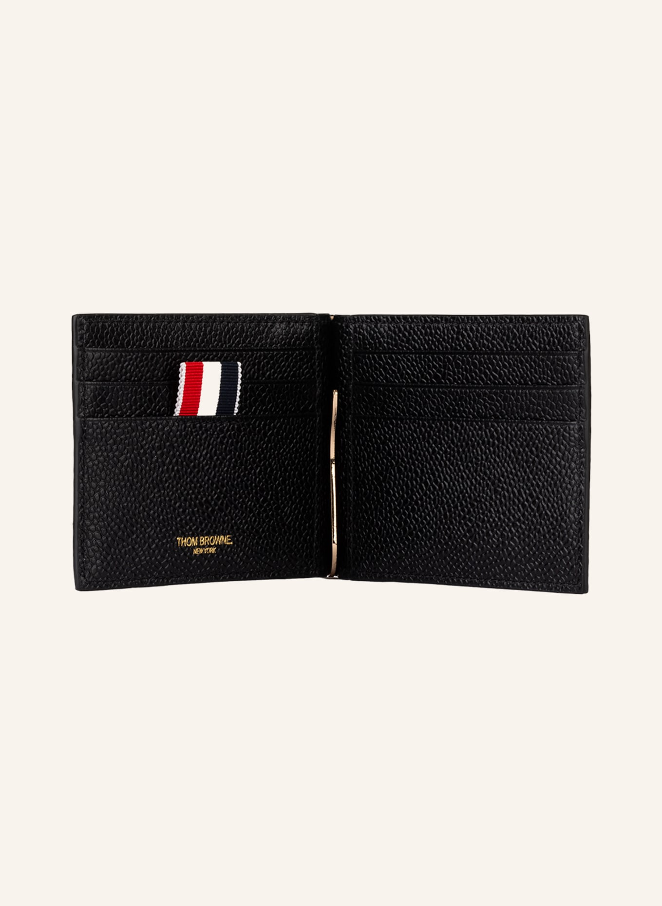 THOM BROWNE. Card case with money clip , Color: BLACK (Image 2)