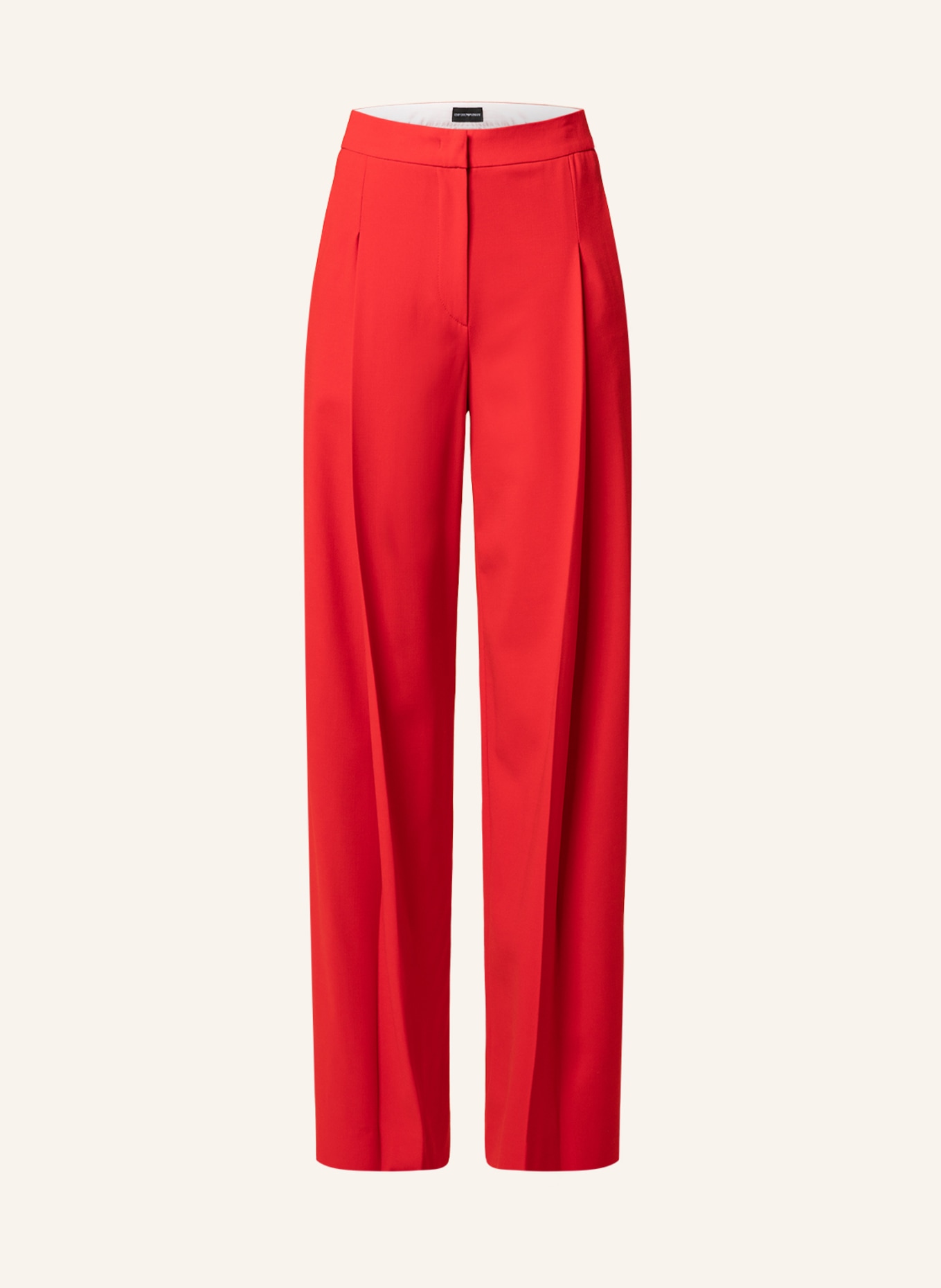 EMPORIO ARMANI Wide leg trousers, Color: RED (Image 1)