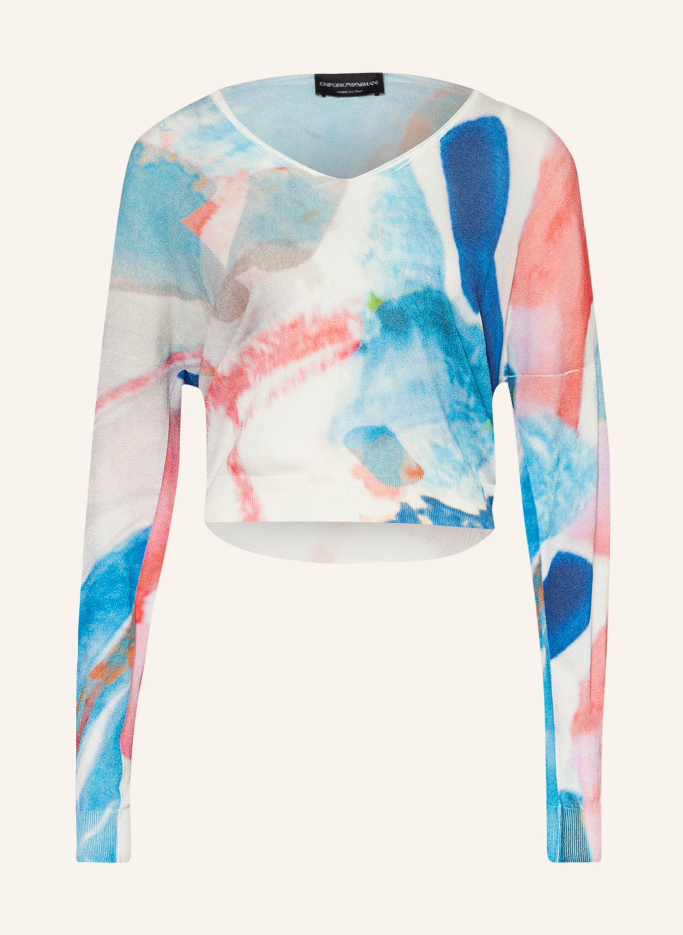 EMPORIO ARMANI Sweater, Color: WHITE/ BLUE/ LIGHT RED (Image 1)