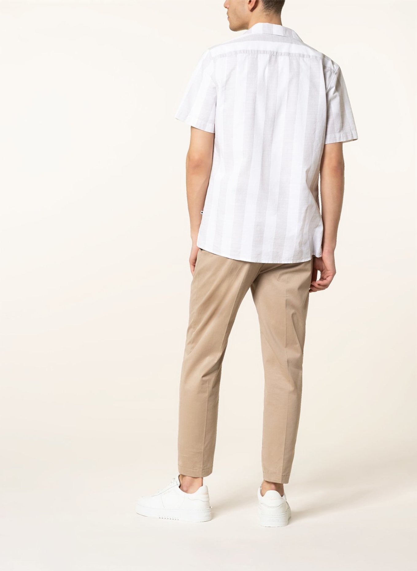 NN.07 Resort shirt MIYAGI regular fit, Color: WHITE/ GRAY (Image 3)
