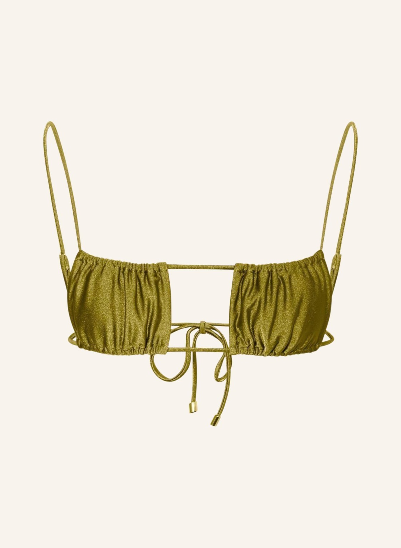 JANTHEE Berlin Bandeau bikini top VICCA , Color: LIGHT GREEN (Image 1)