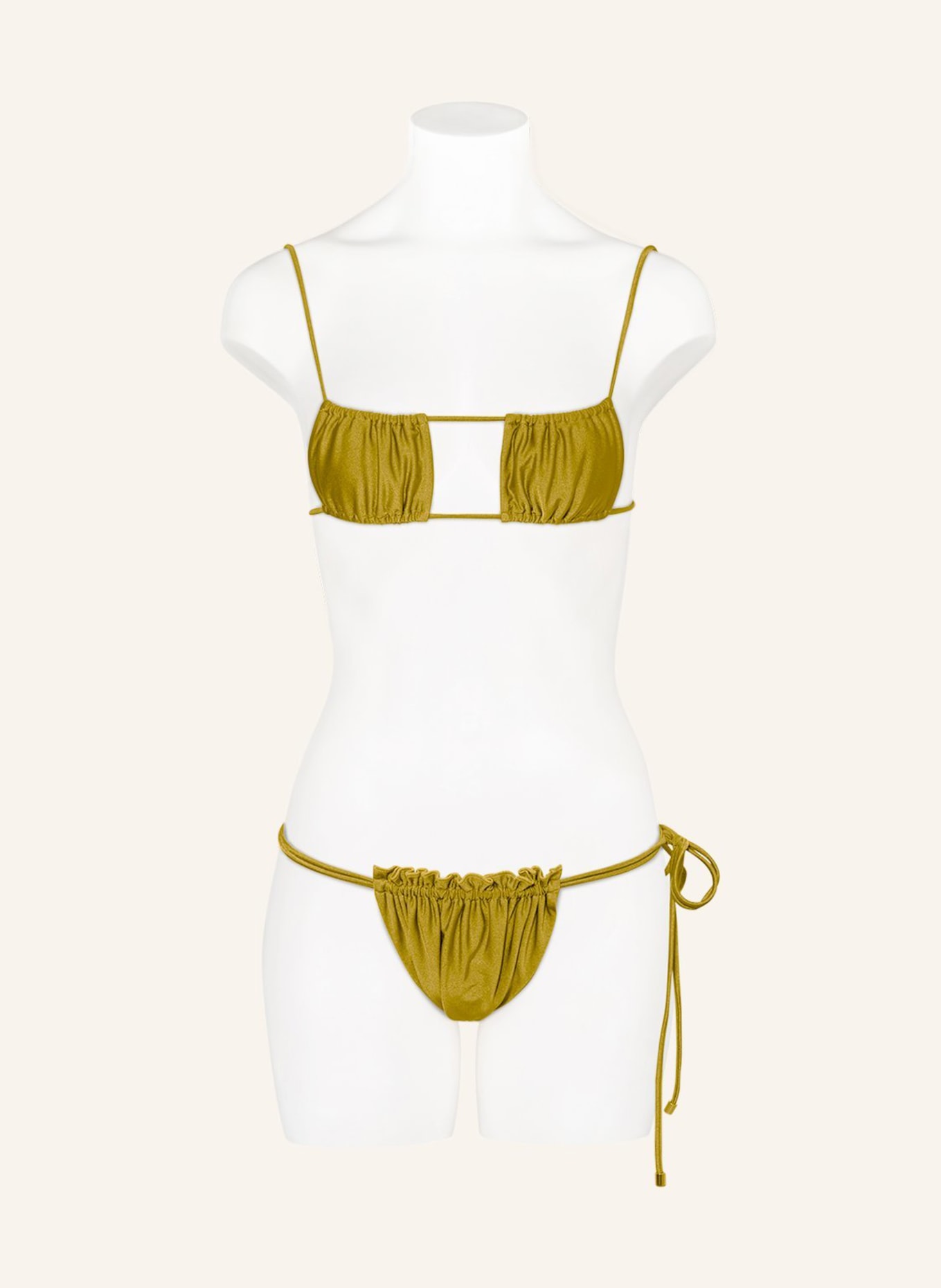 JANTHEE Berlin Bandeau bikini top VICCA , Color: LIGHT GREEN (Image 2)