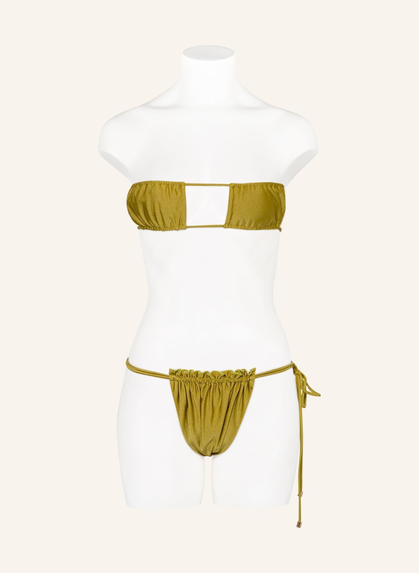 JANTHEE Berlin Bandeau bikini top VICCA , Color: LIGHT GREEN (Image 4)