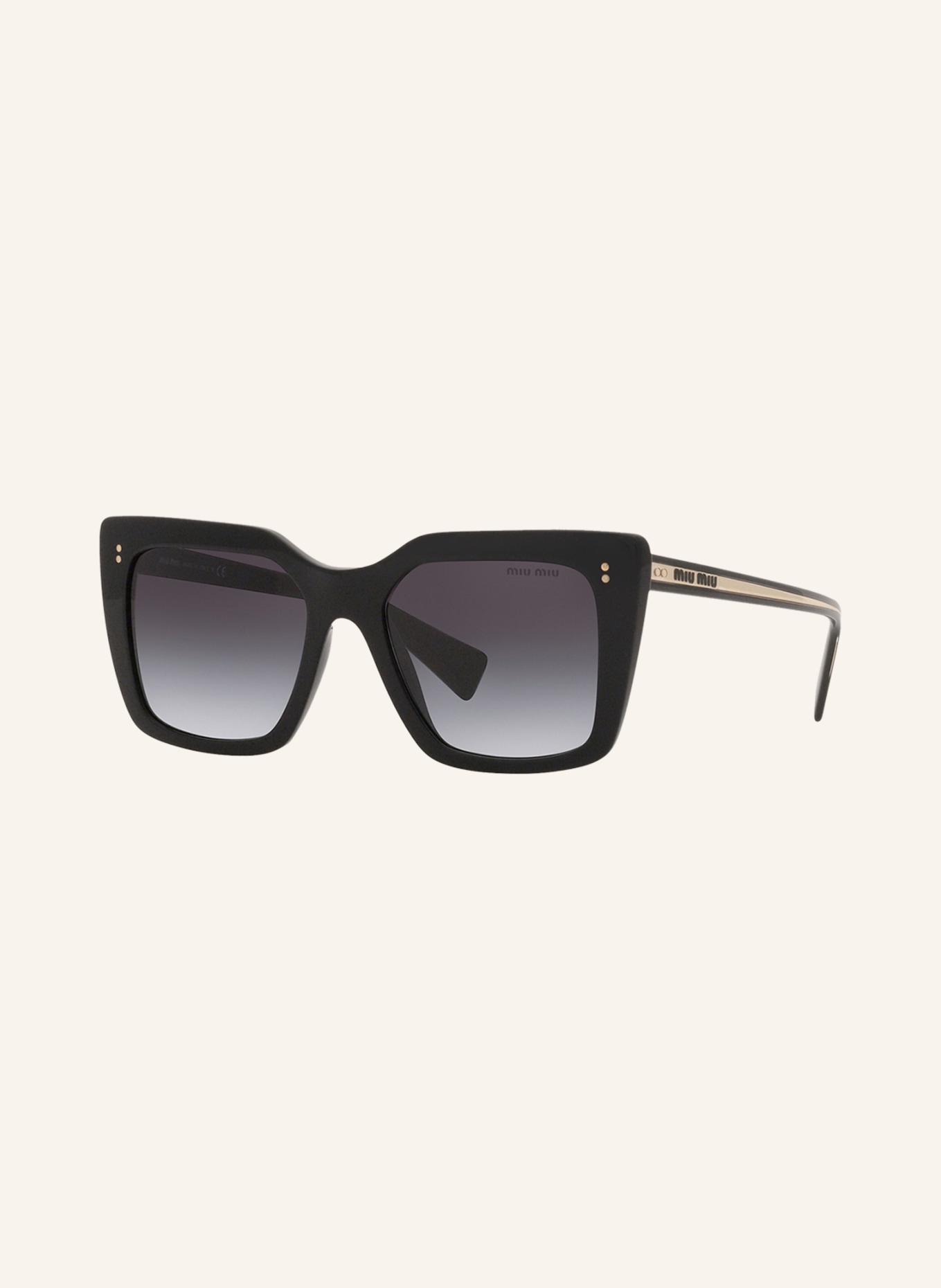 MIU MIU Sunglasses MU 02WS, Color: BLACK/ DARK GRAY (Image 1)