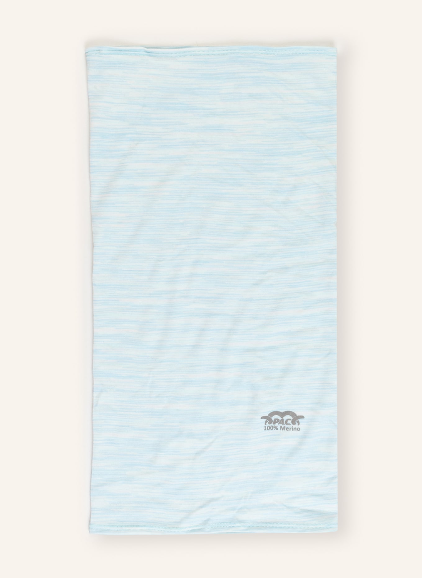 P.A.C. Multifunctional scarf made of merino wool, Color: TURQUOISE/ WHITE (Image 1)
