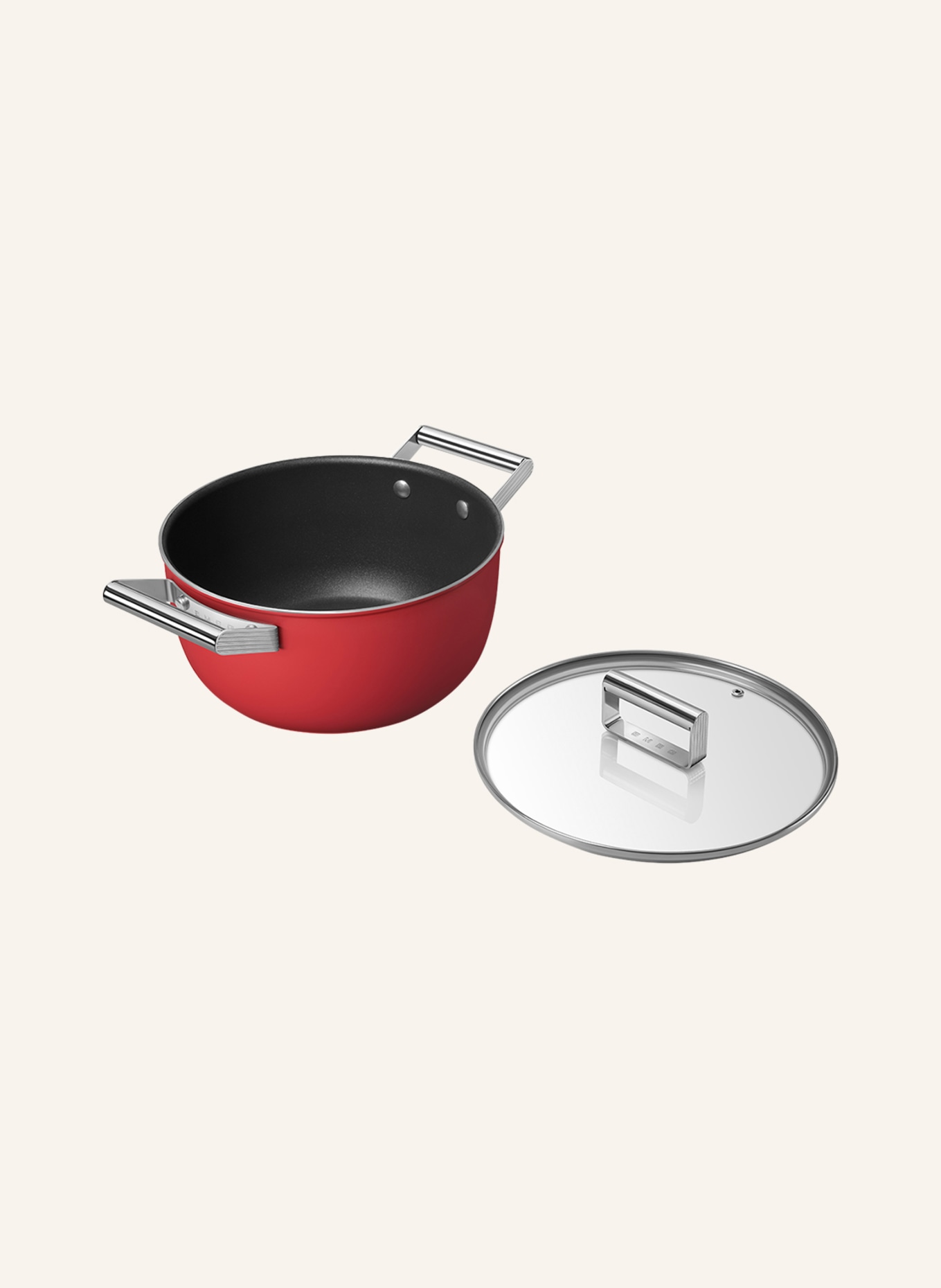 SMEG Cooking pot CKFC2411, Color: RED (Image 2)