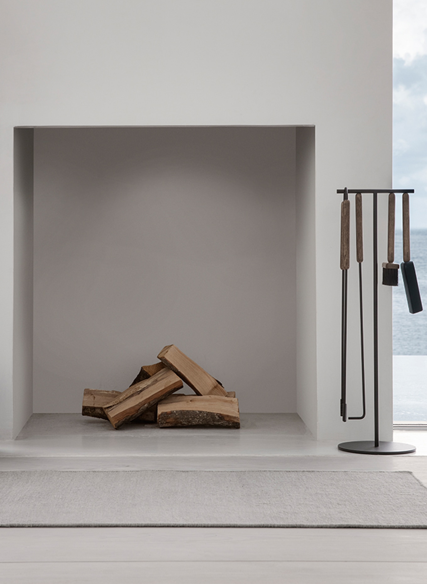 blomus 5-tlg. Kamingarnitur ASHI: BRAUN / SCHWARZ