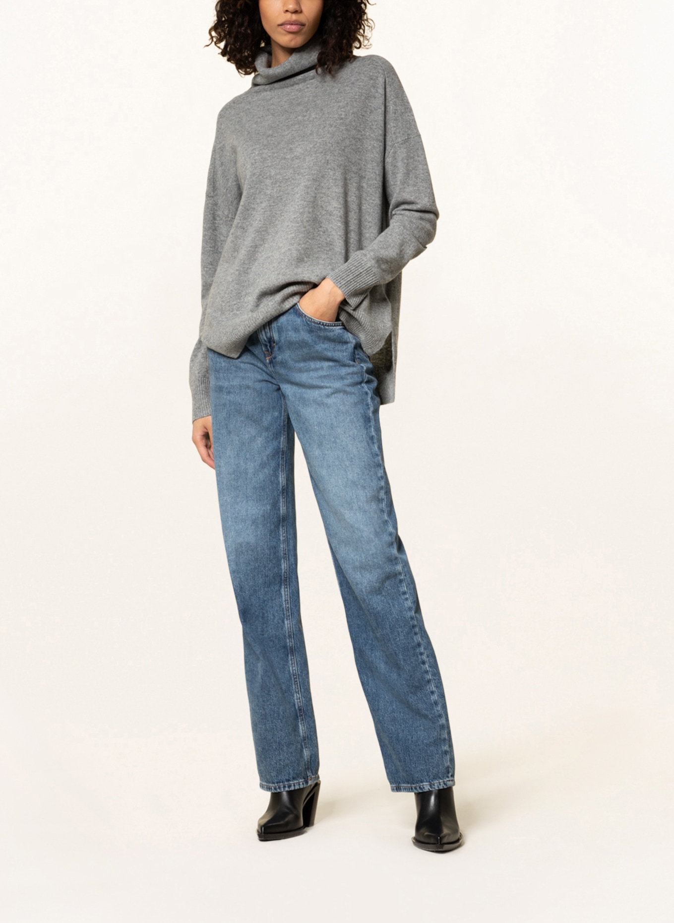 WHISTLES Cashmere-Pullover, Farbe: GRAU (Bild 2)