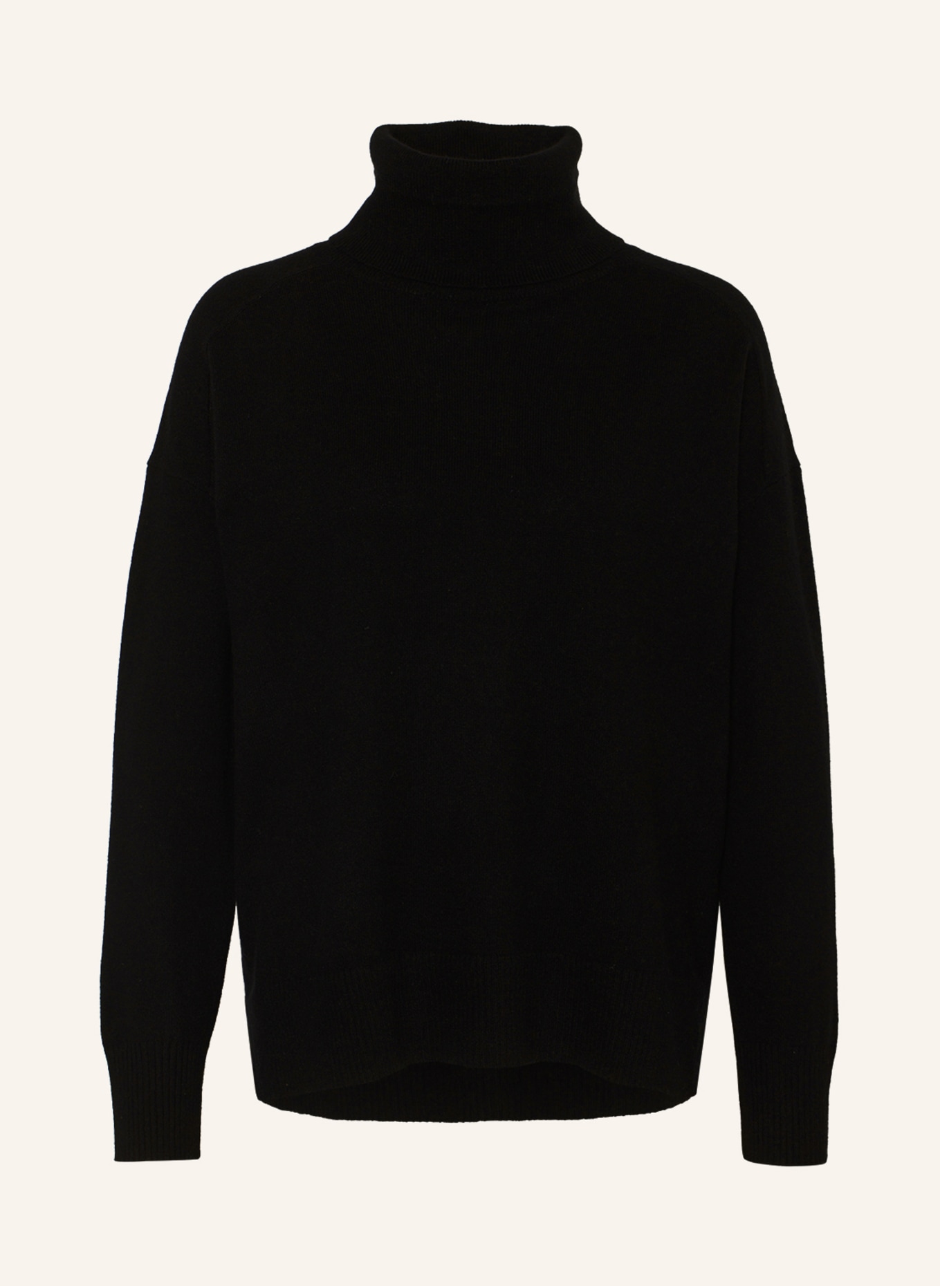 WHISTLES Turtleneck sweater in cashmere, Color: BLACK (Image 1)