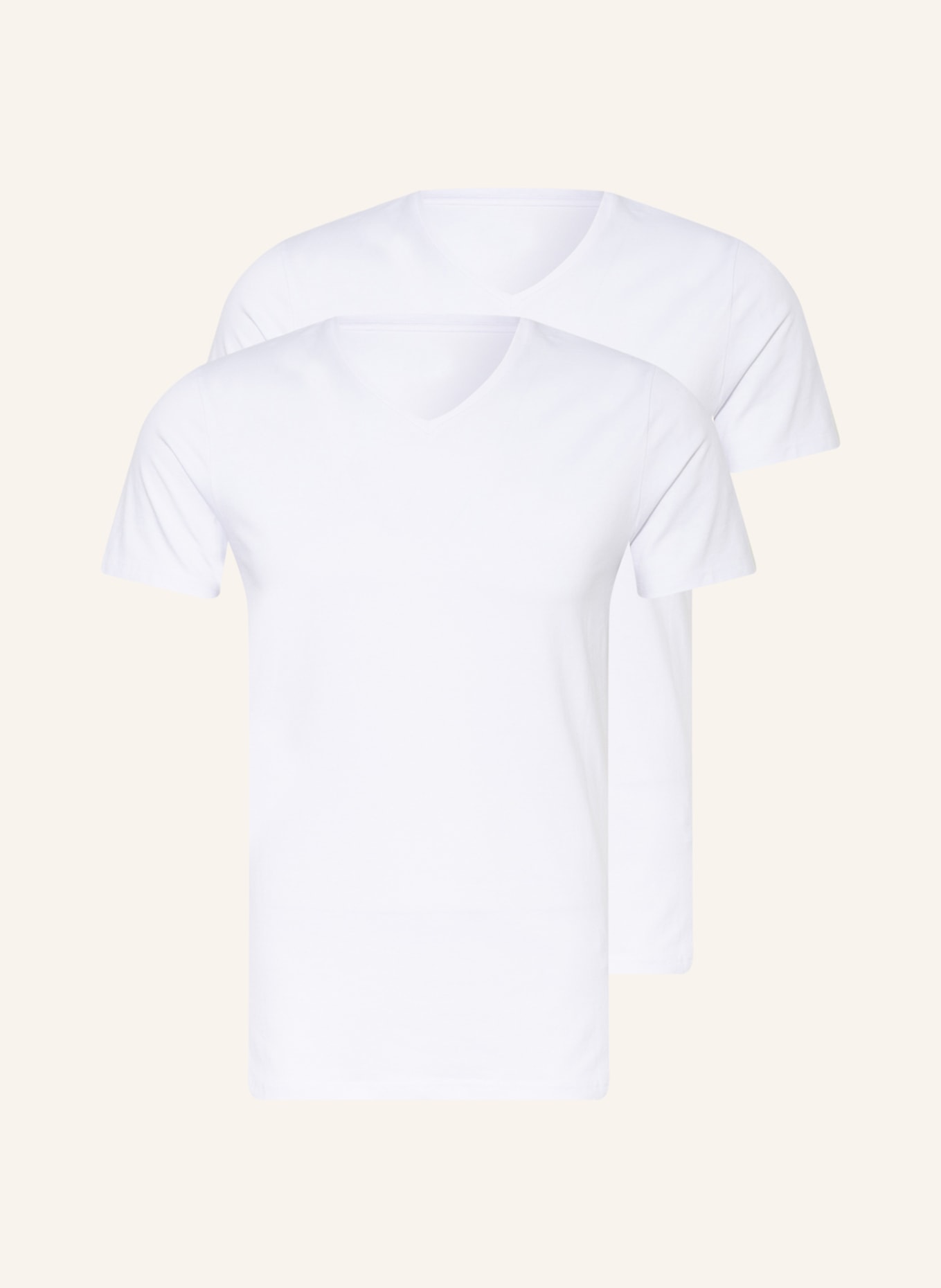 JOOP! 2-pack V-neck shirts, Color: WHITE (Image 1)