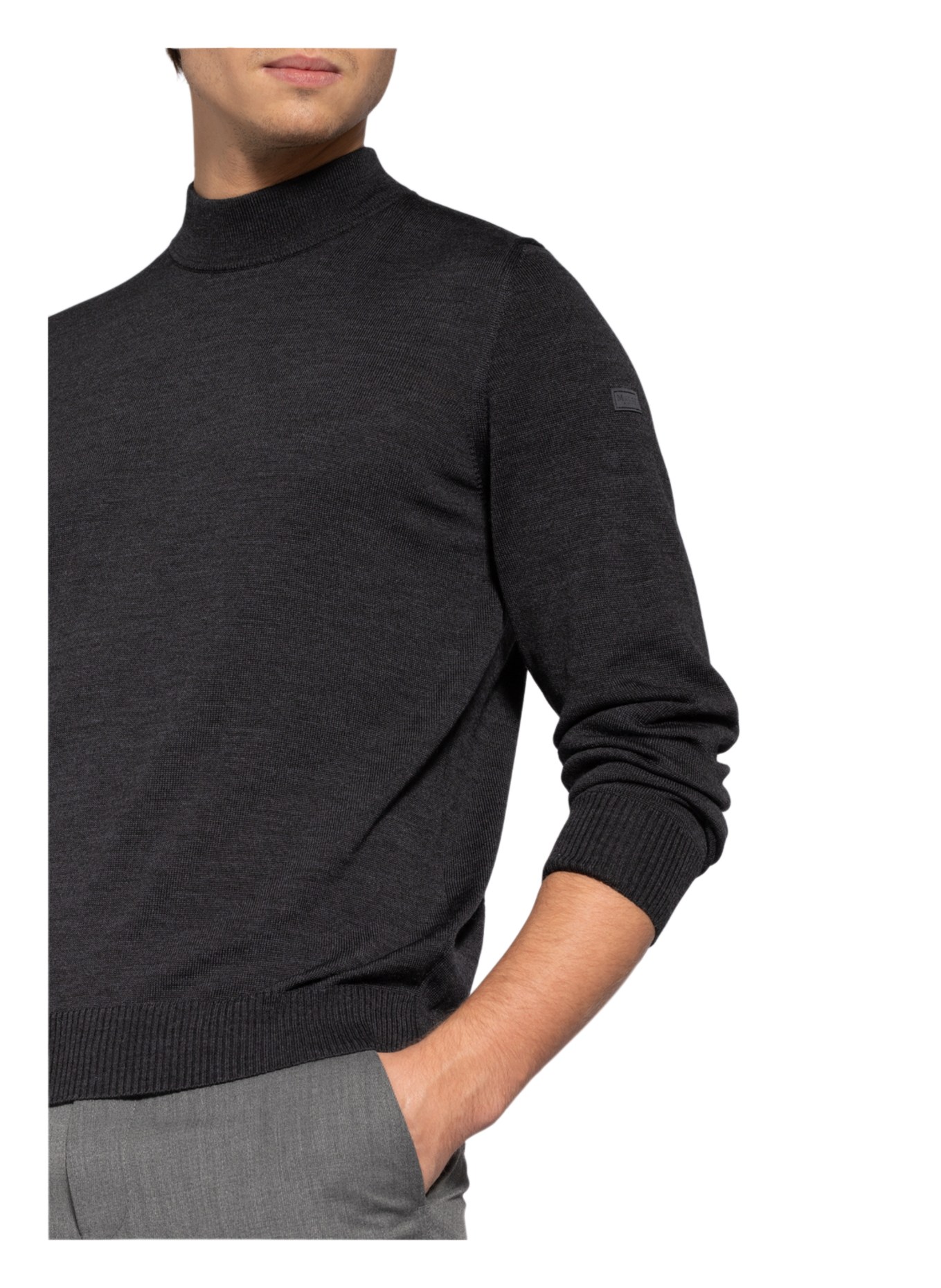 MAERZ MUENCHEN Pullover: DUNKELGRAU