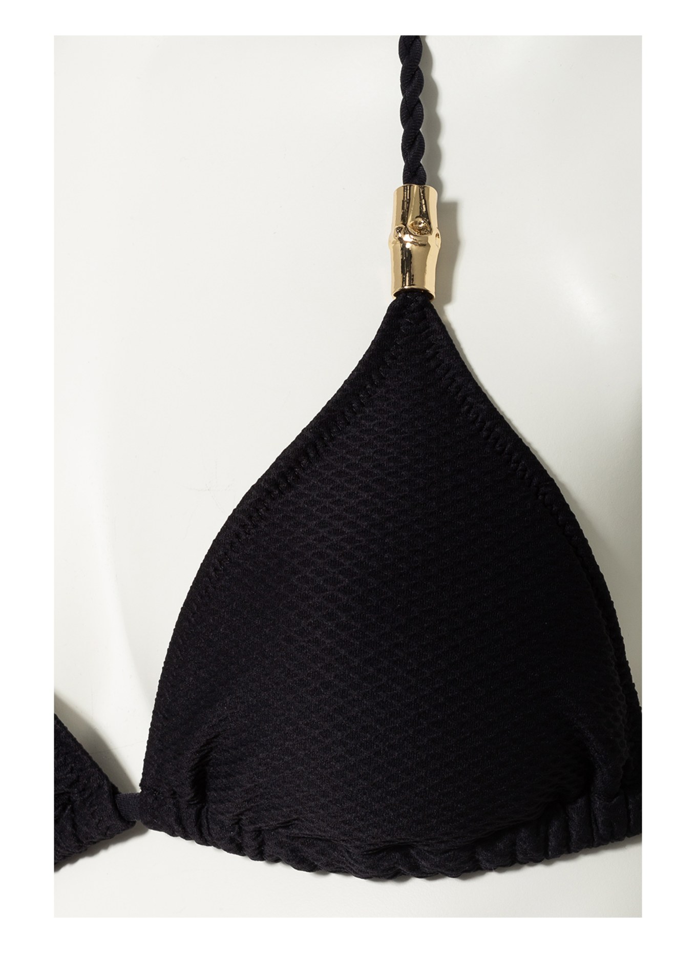 heidi klein Triangle bikini top CORE ROPE, Color: BLACK (Image 4)