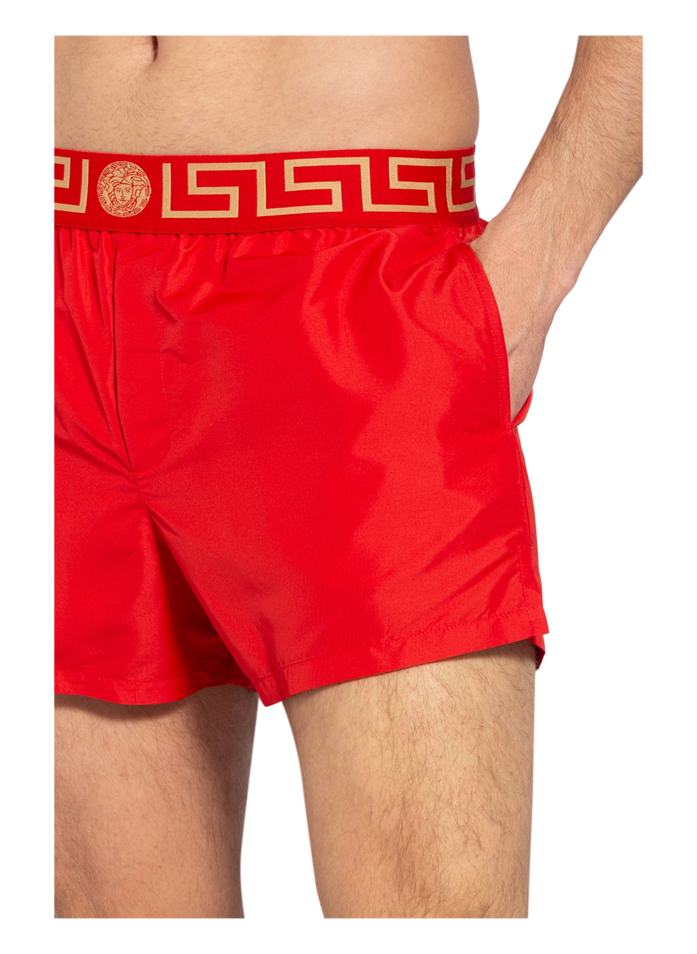 VERSACE Swim shorts , Color: RED/ GOLD (Image 4)
