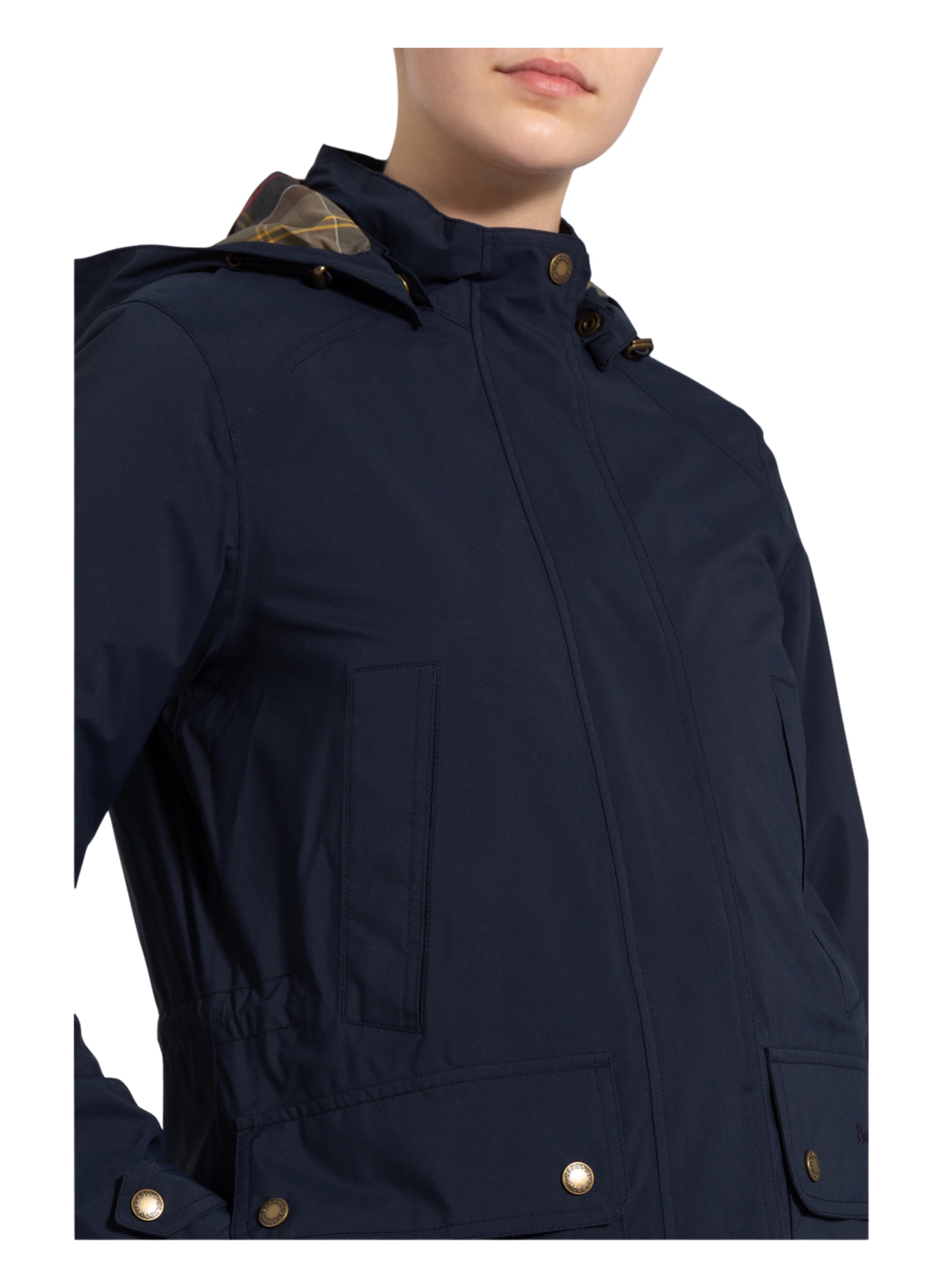 Barbour Fieldjacket CLYDE mit abnehmbarer Kapuze, Farbe: DUNKELBLAU (Bild 6)