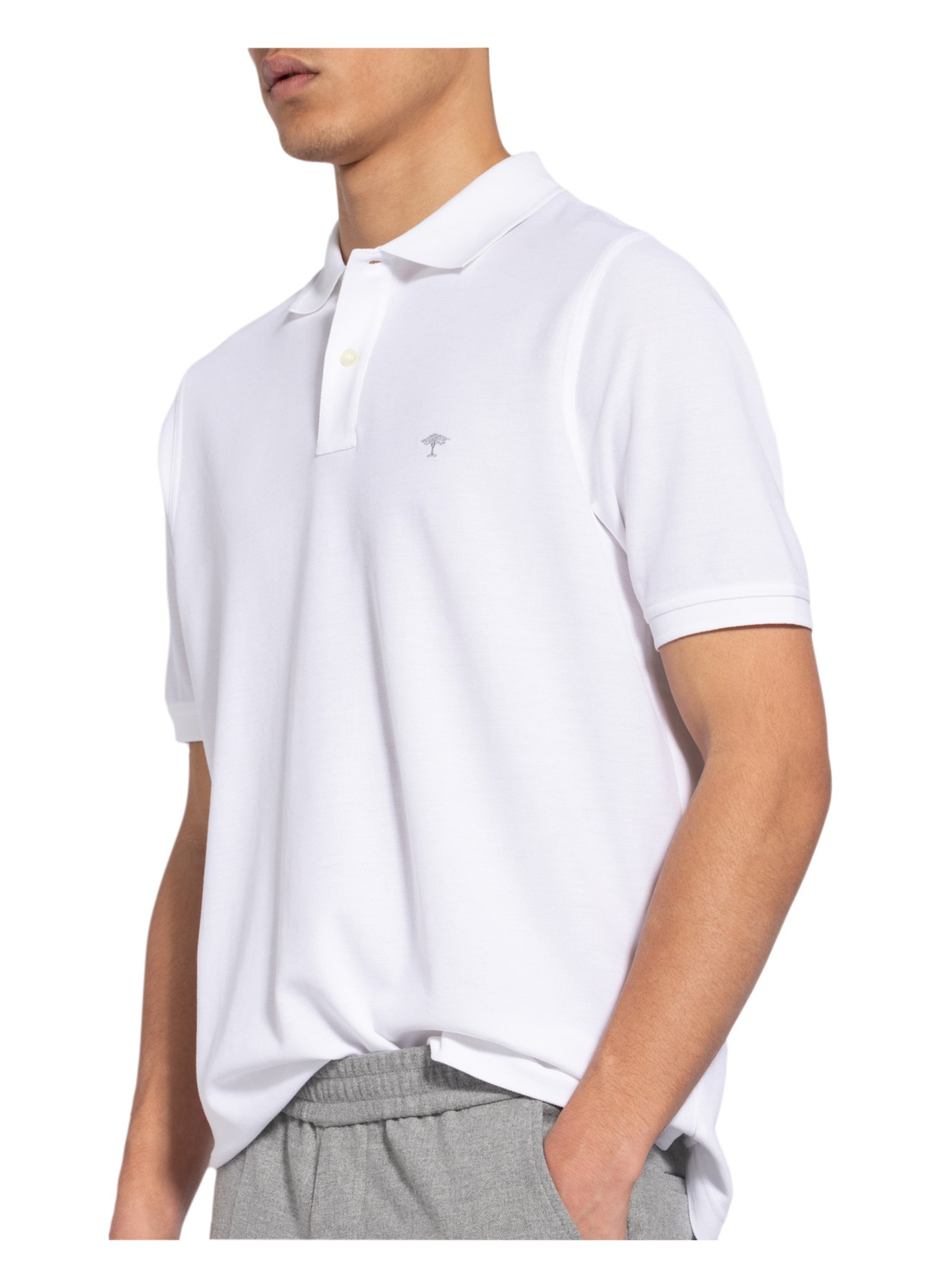 FYNCH-HATTON Piqué-Poloshirt, Farbe: WEISS (Bild 4)