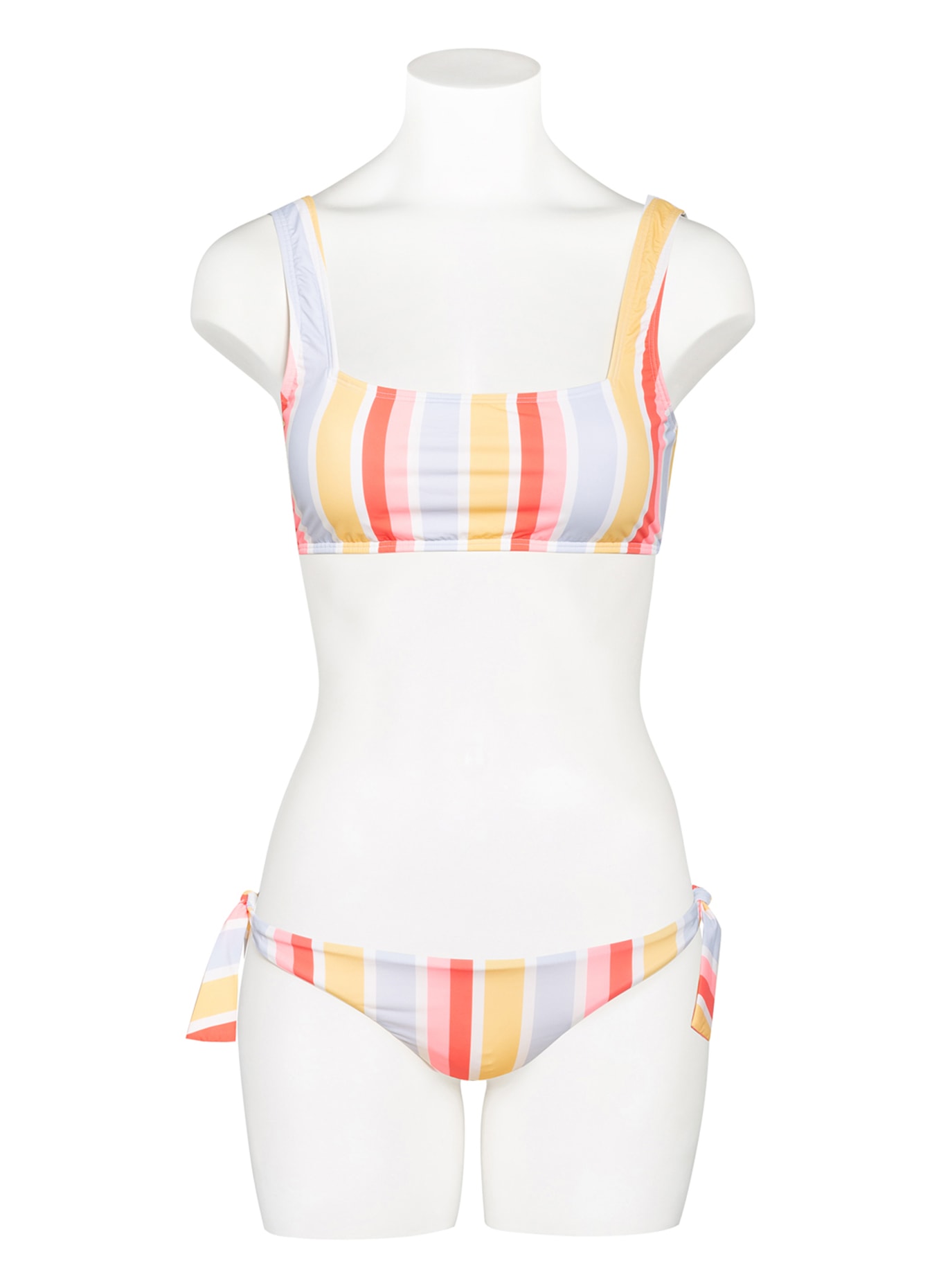 BILLABONG Bustier-Bikini-Top SOL SEARCHER, Farbe: HELLBLAU/ WEISS/ ROT (Bild 2)