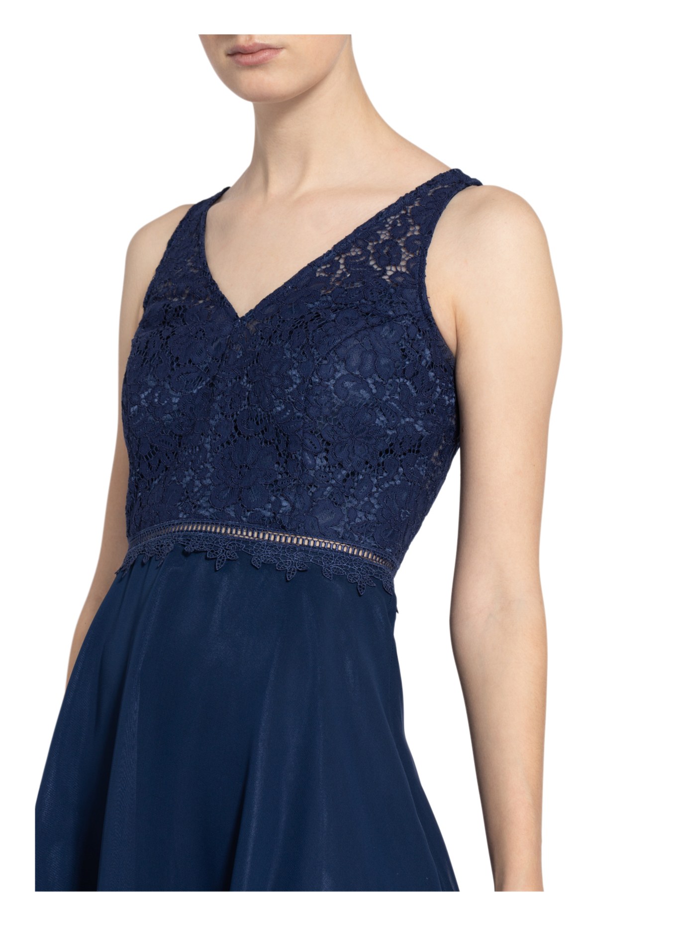 Suddenly Princess Cocktail dress with lace trim , Color: DARK BLUE (Image 4)