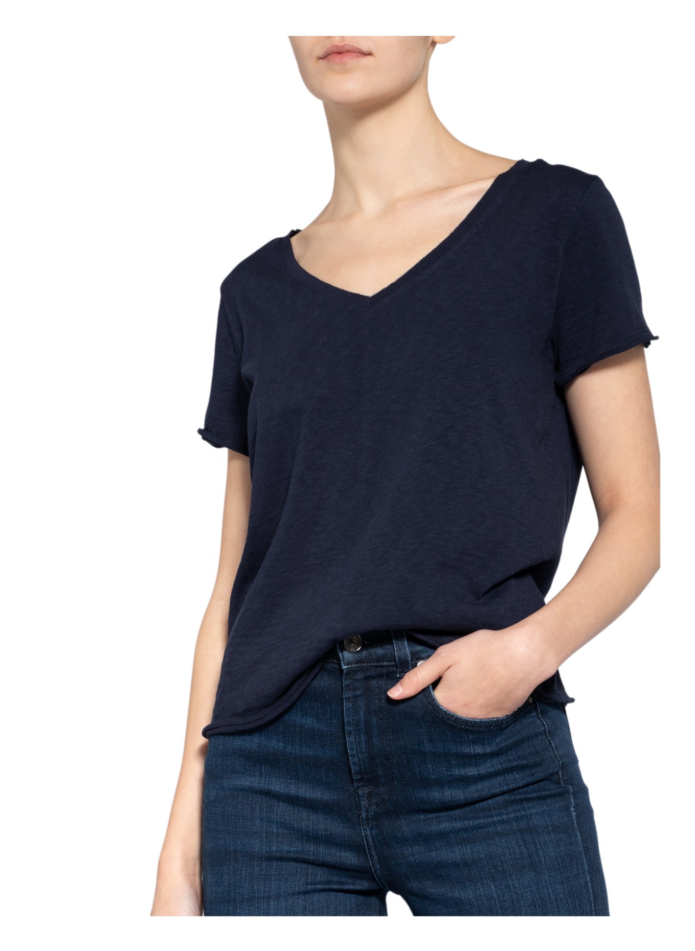 Marc O'Polo DENIM T-Shirt: DUNKELBLAU