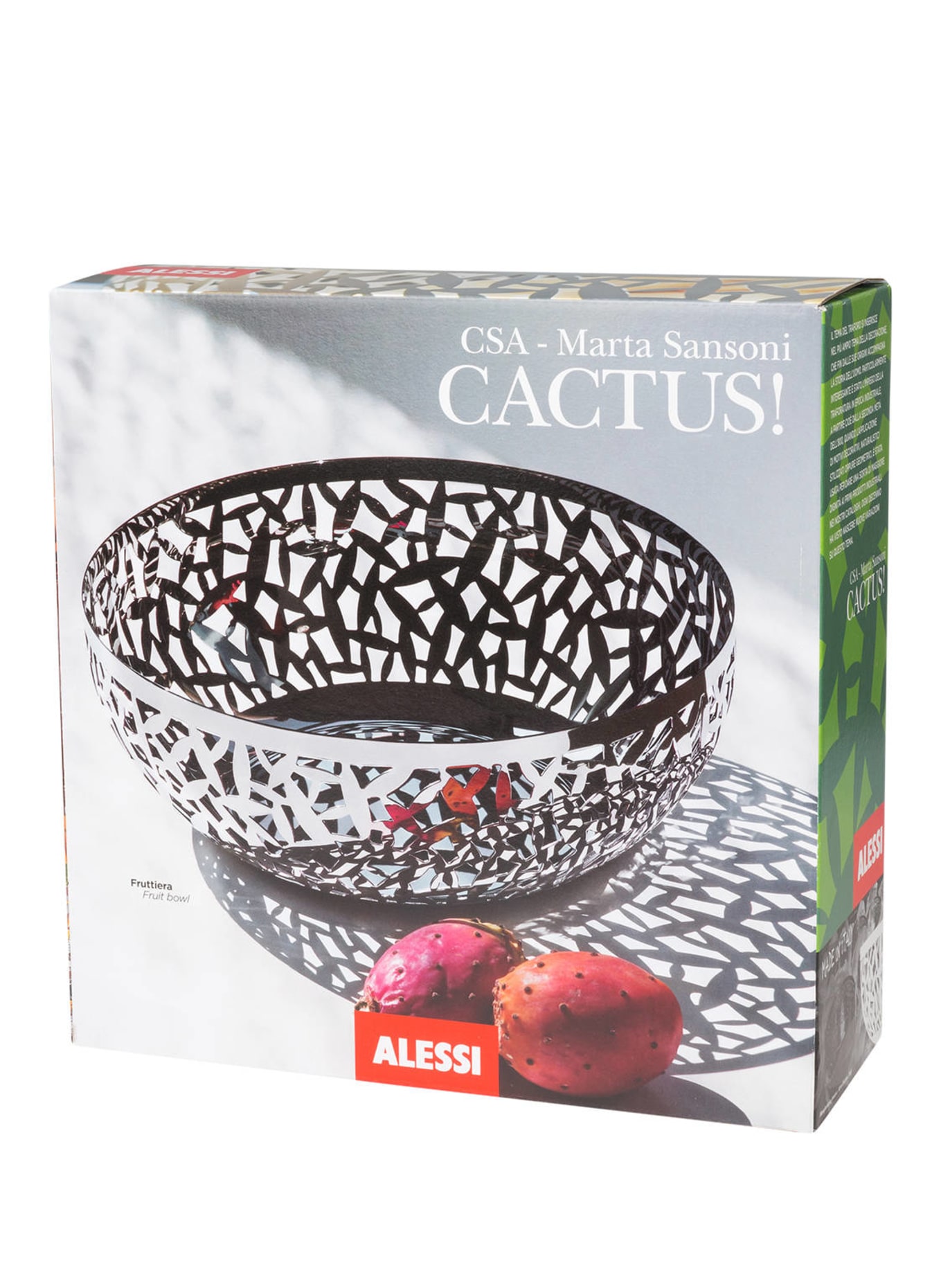 ALESSI Fruit bowl CACTUS, Color: SILVER (Image 2)