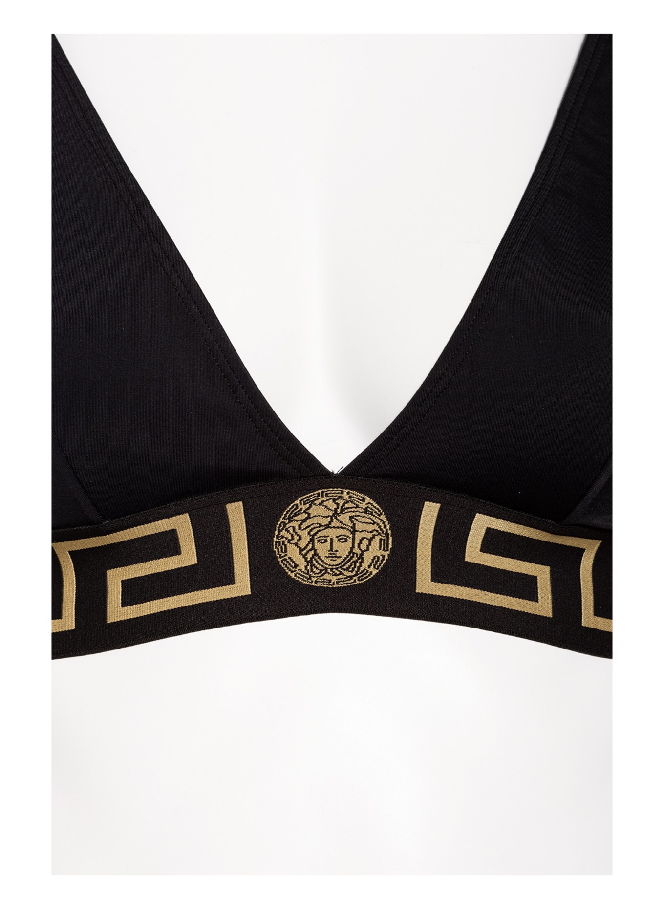 VERSACE Triangle bikini top, Color: BLACK/ GOLD (Image 6)