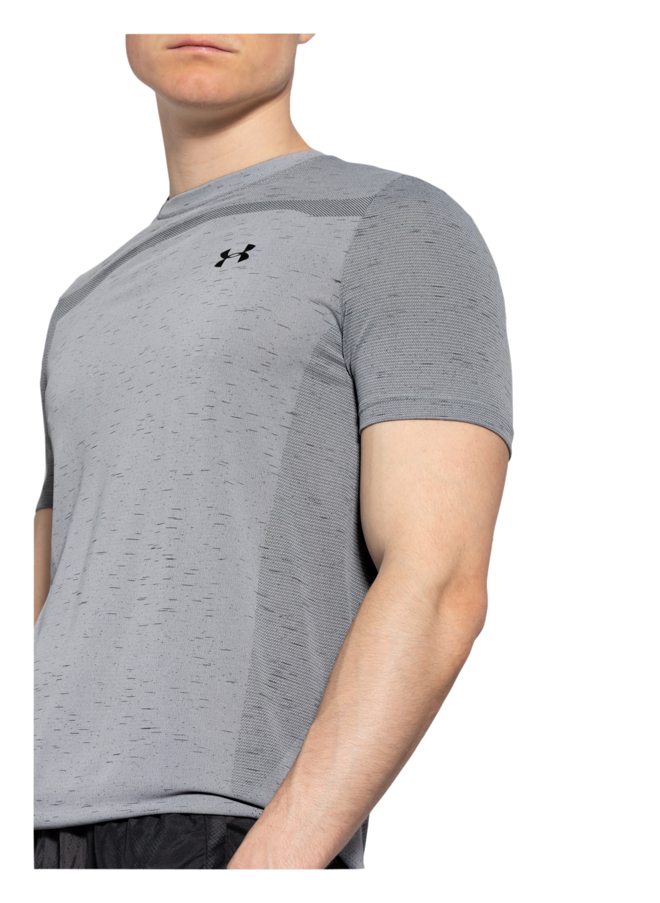 UNDER ARMOUR T-shirt, Color: GRAY/ DARK GRAY (Image 4)