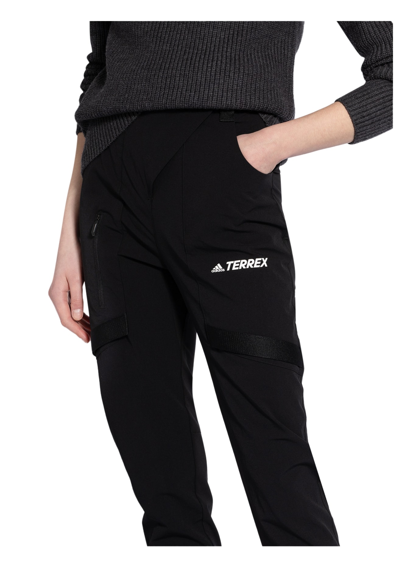 adidas Outdoor pants TERREX ZUPAHIKE, Color: BLACK/ WHITE (Image 5)