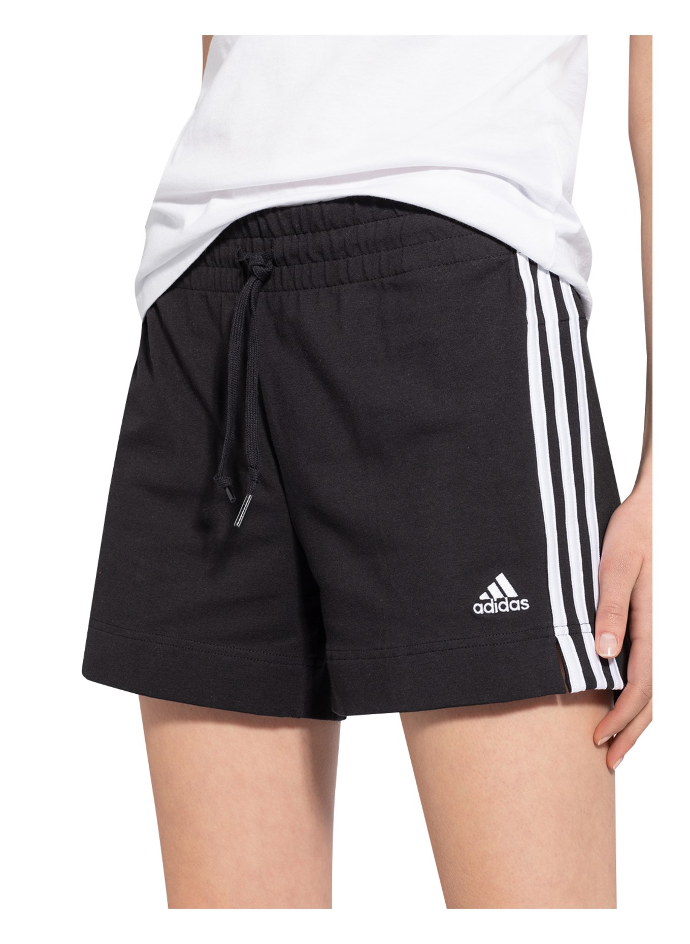 adidas Fitness shorts ESSENTIALS, Color: BLACK/ WHITE (Image 5)