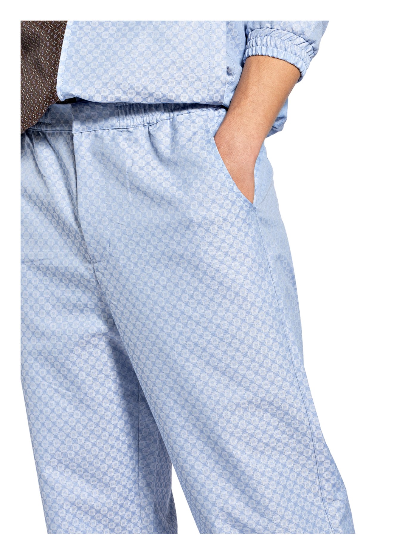 DAILY PAPER Jacquard trousers KASIM , Color: LIGHT BLUE (Image 5)