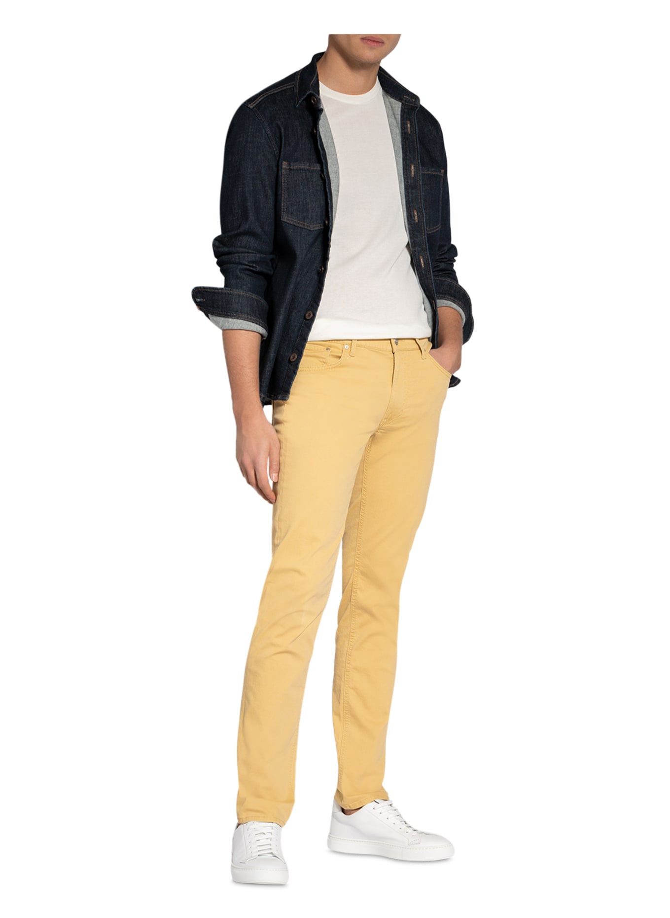 BRAX Trousers CHUCK HI-FLEX modern fit, Color: DARK YELLOW (Image 2)