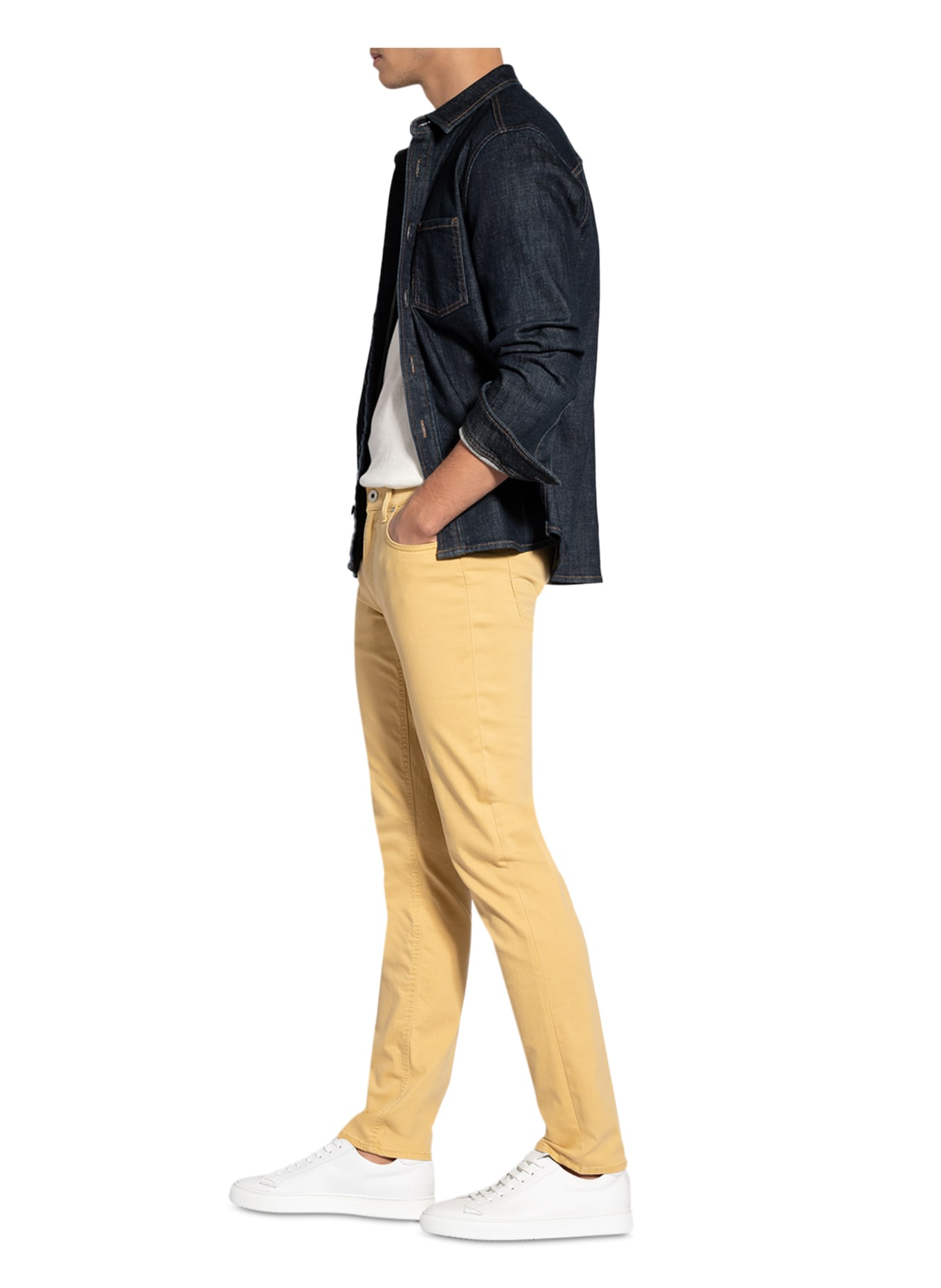 BRAX Trousers CHUCK HI-FLEX modern fit, Color: DARK YELLOW (Image 4)