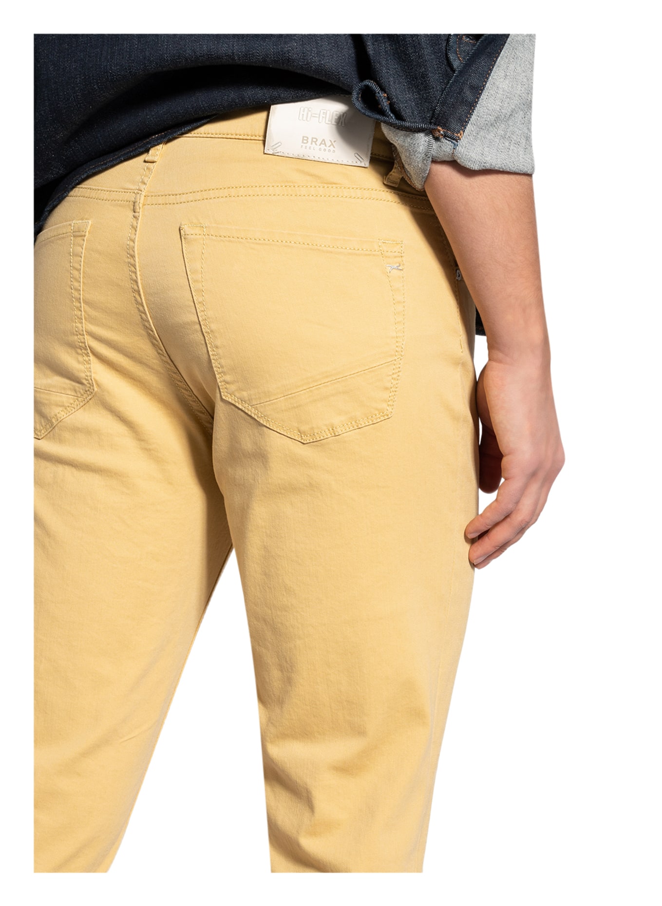 BRAX Trousers CHUCK HI-FLEX modern fit, Color: DARK YELLOW (Image 5)