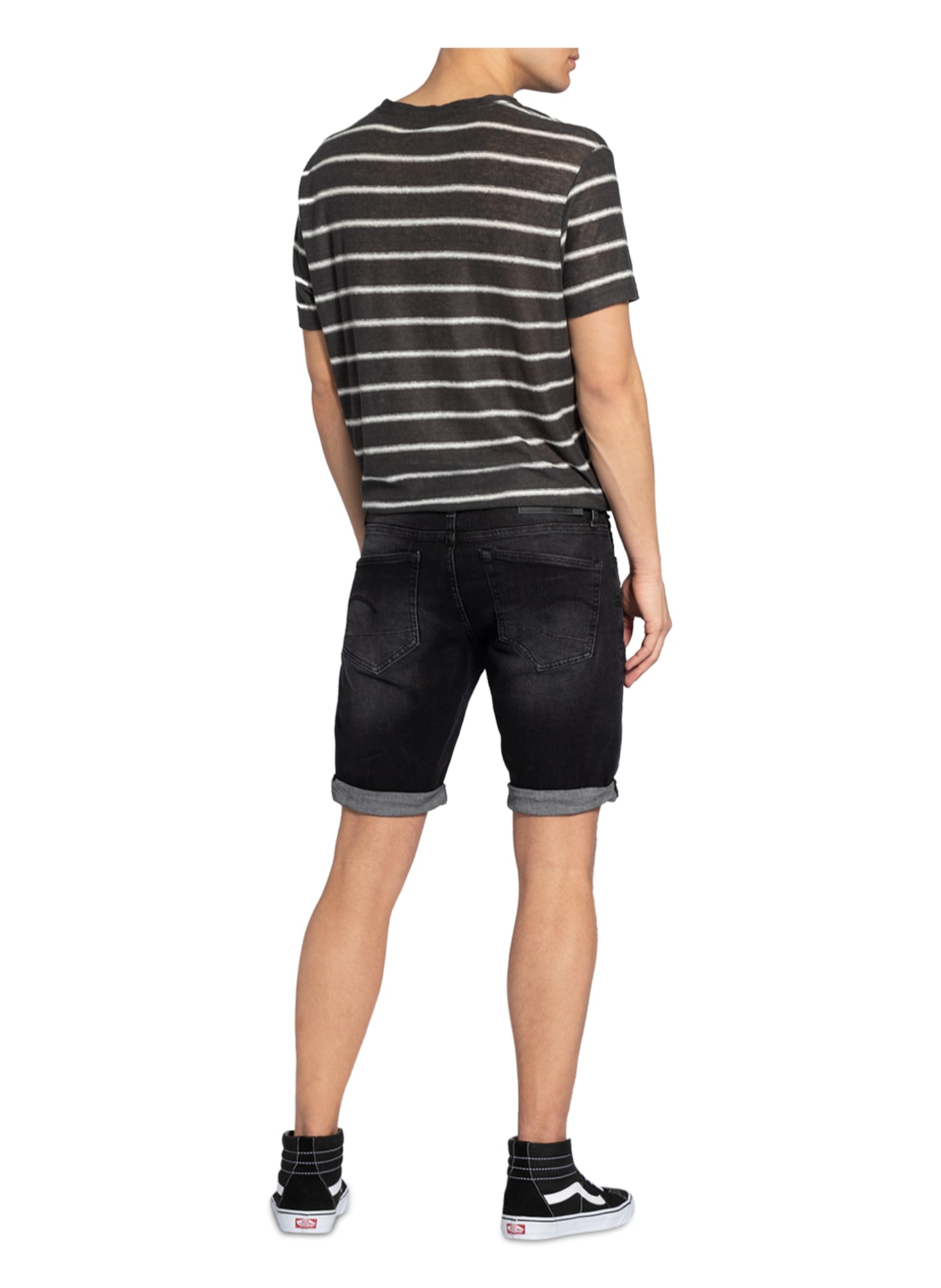 G-Star RAW Denim shorts 3301 slim fit, Color: 9887 Medium Aged Grey (Image 3)