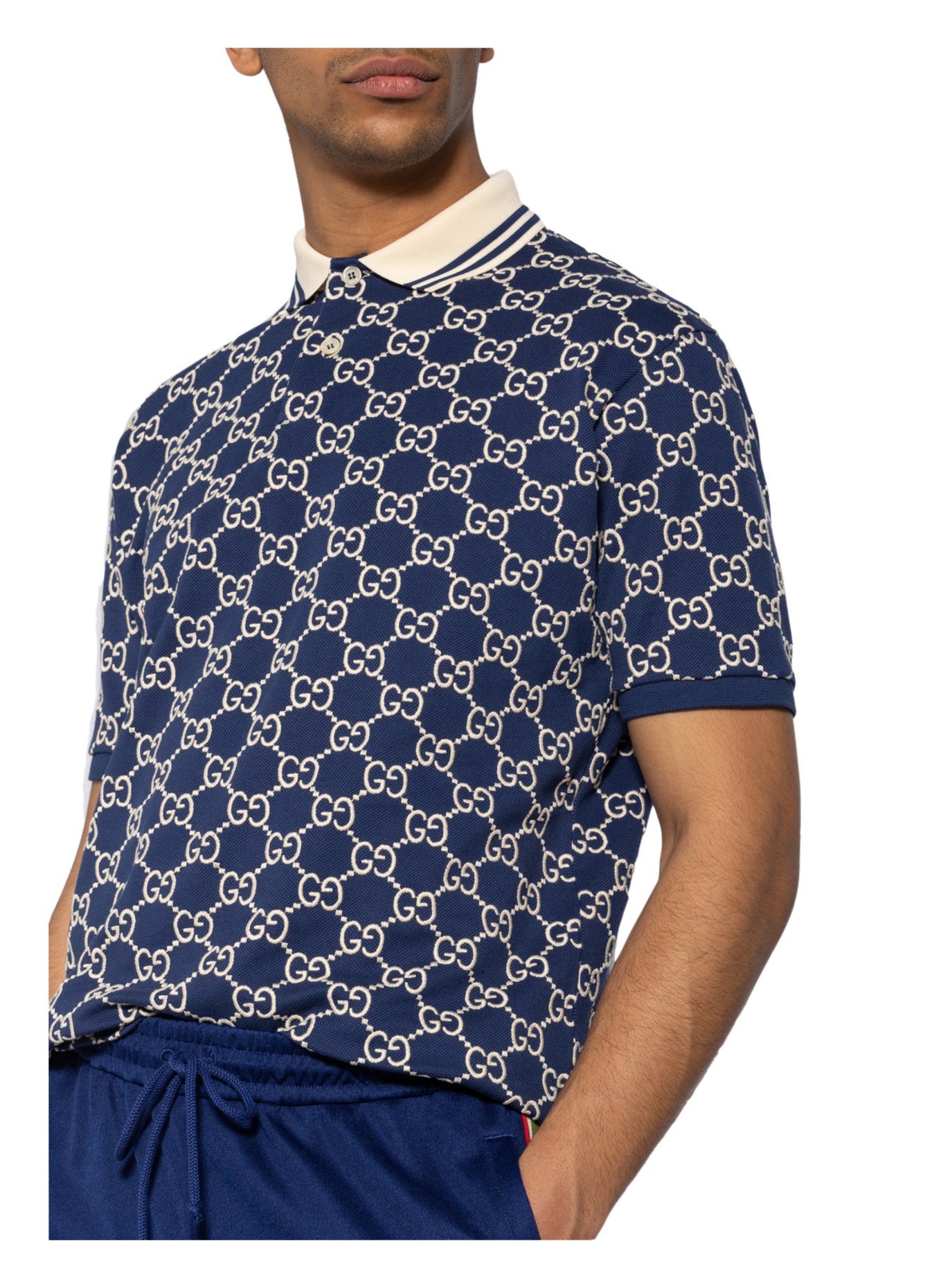Blue gucci sales polo