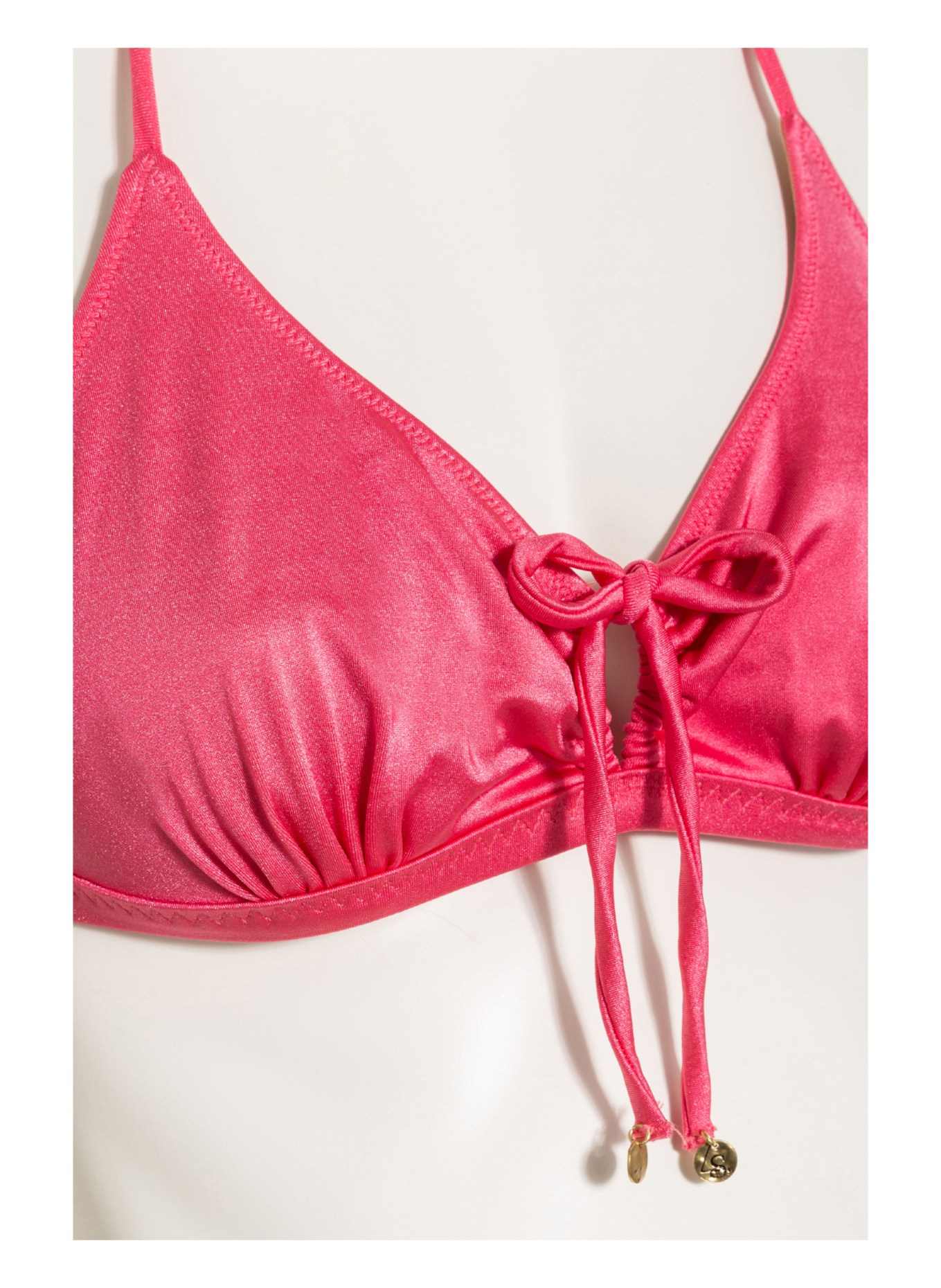 LOVE Stories Triangel-Bikini-Top CARLY , Farbe: HELLROT (Bild 4)