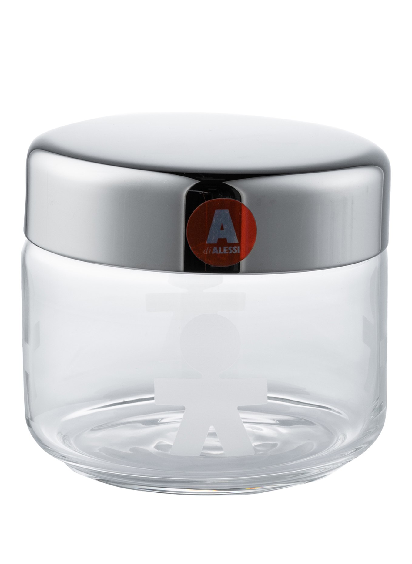 ALESSI Aufbewahrungsdose GIROTONDO: WEISS / SILBER