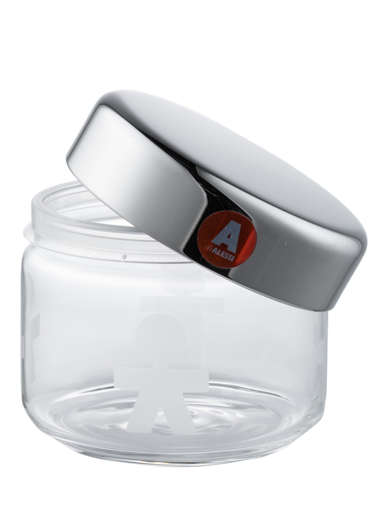 ALESSI Aufbewahrungsdose GIROTONDO: WEISS / SILBER